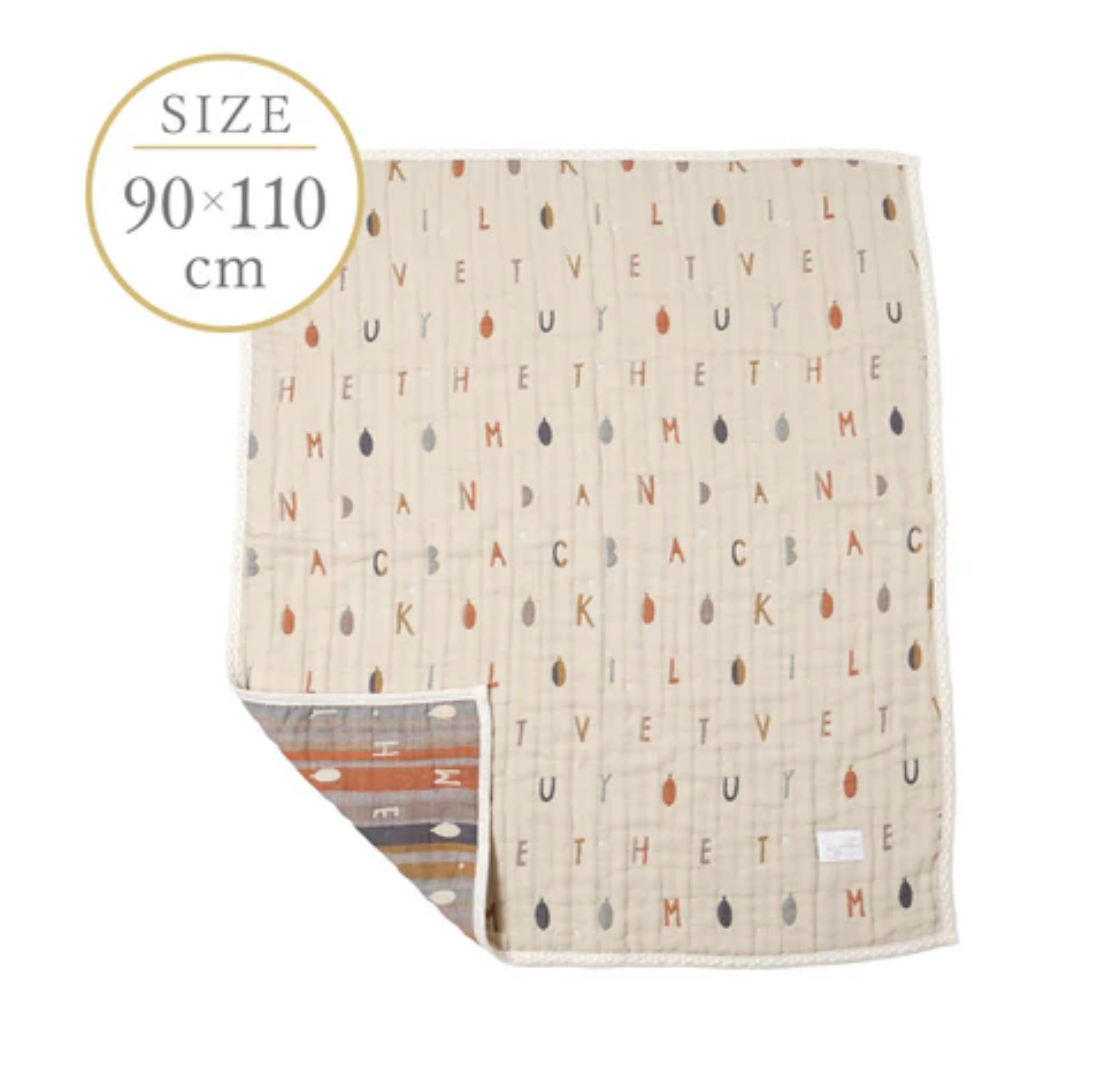 日本製 10mois 六重紗棉質羊毛毯 六重紗被  90x105cm