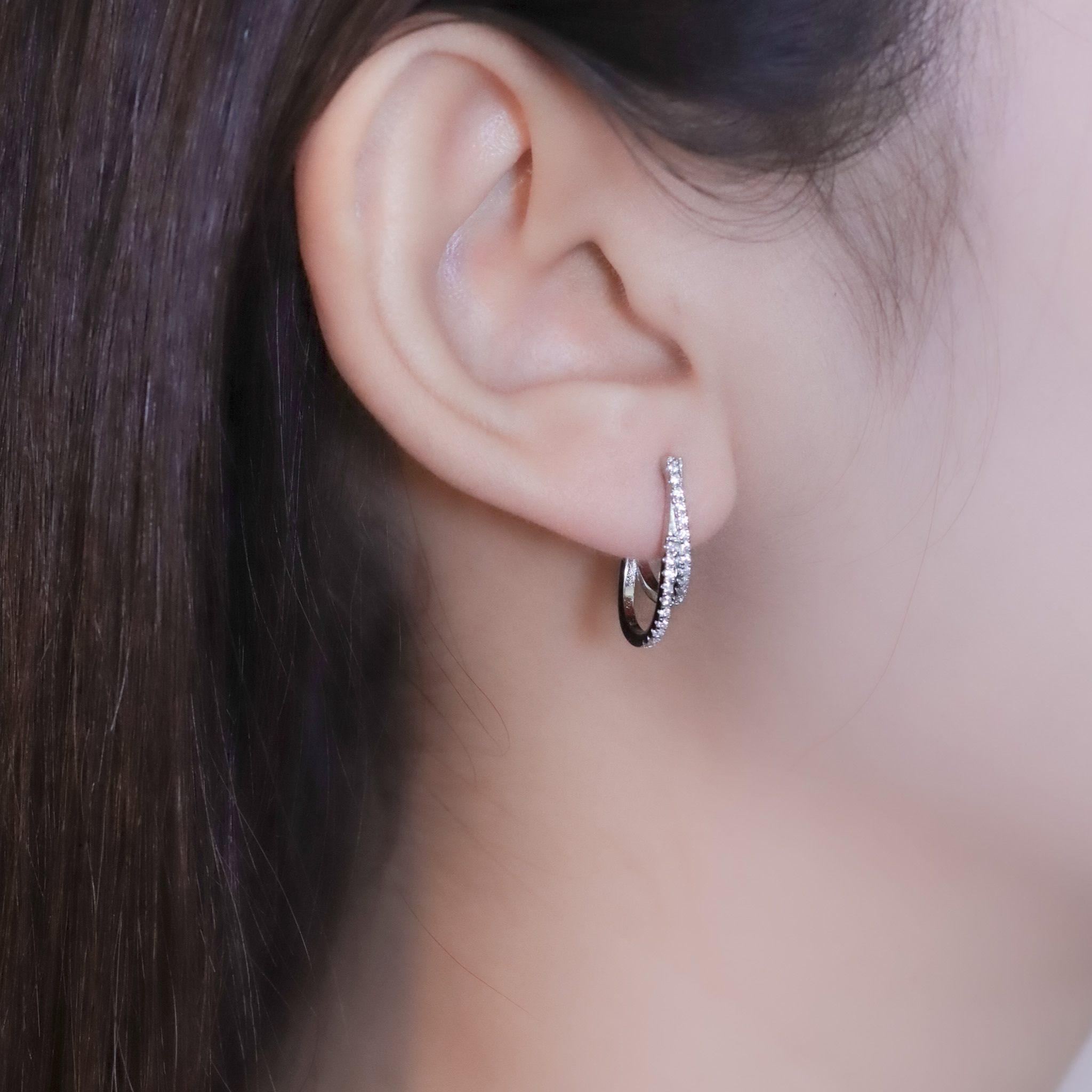 | 925純銀・白金・18k金 | 終於遇見你耳環 (銀/金) | EA1024 |