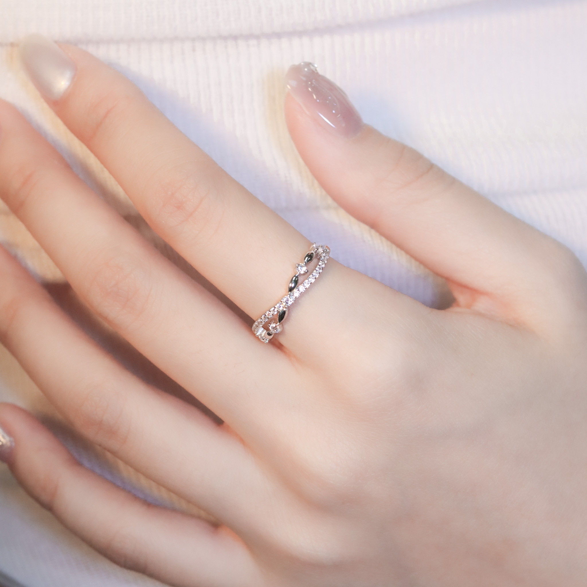 | 925純銀 | 花漾銀河戒指 | RI0919 |