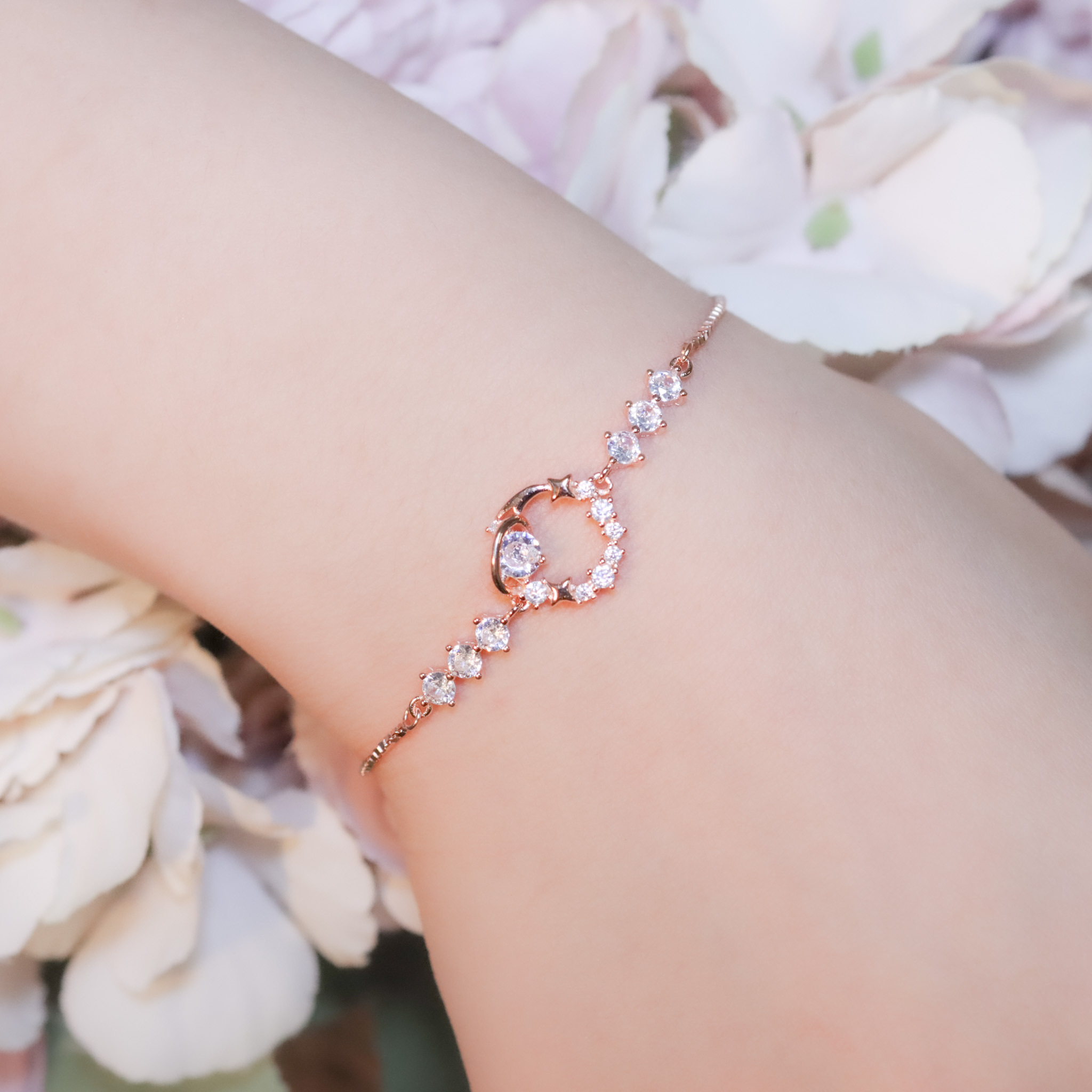 | 925純銀・白金・ 玫瑰金 | 有你在的星球手鏈 (銀 / 玫瑰金) | BR1371 |