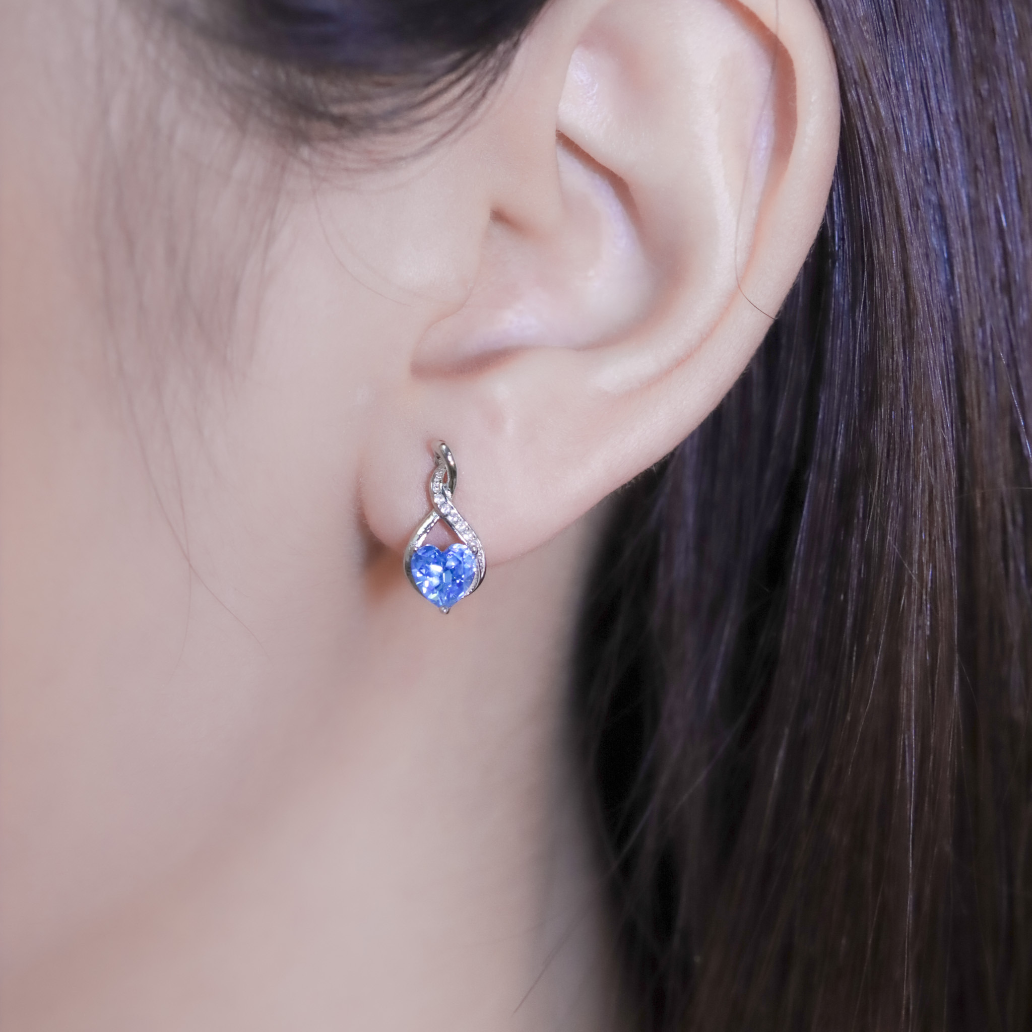 | 925純銀・白金・玫瑰金 | 轉身仍愛你耳環 (銀/玫瑰金) | EA1019 |