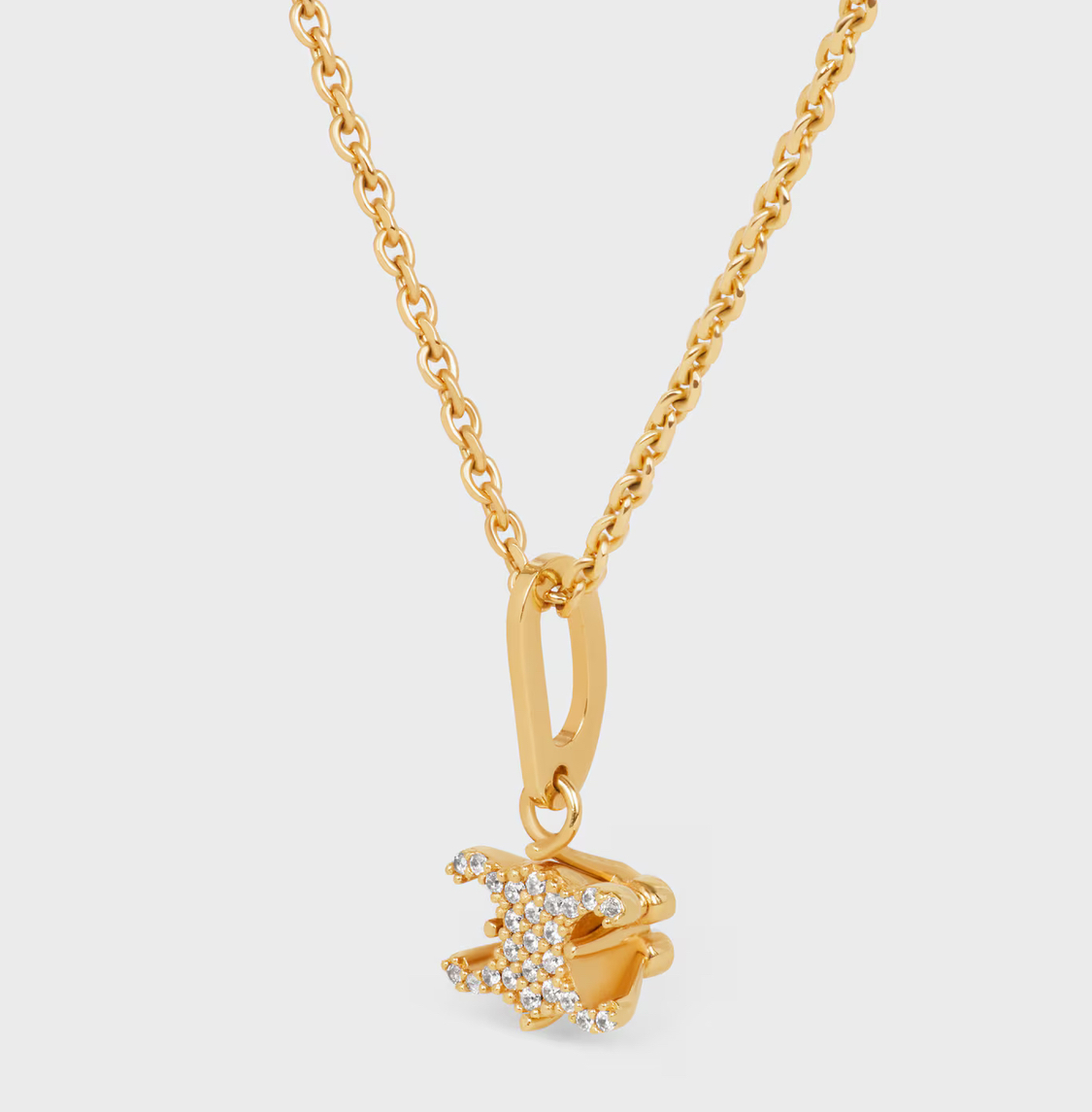 Celine Triomphe Solitaire Sparkle Necklace