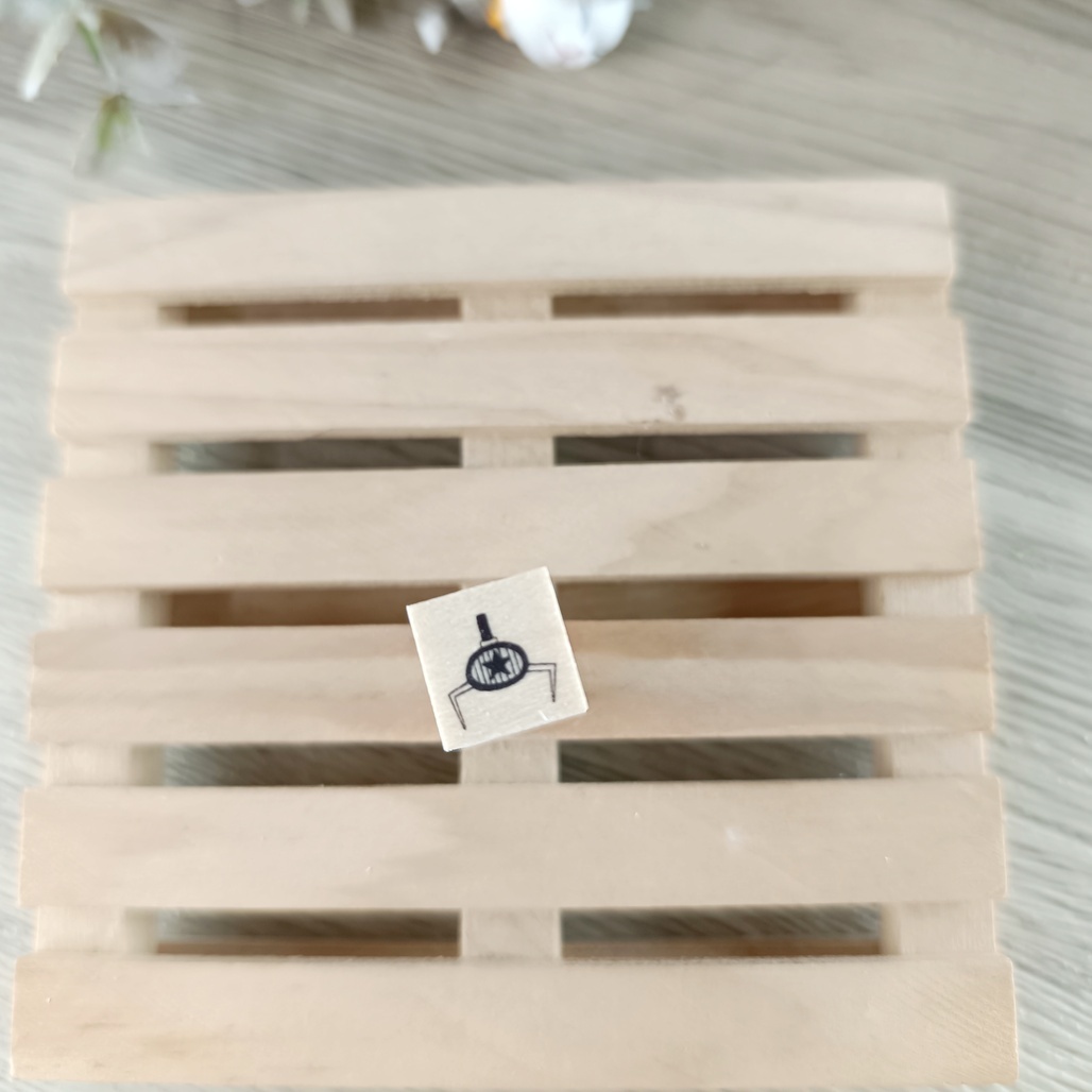 がまぞく工房Rei．1.2x1.2cm日本原創櫸木印章 共七款