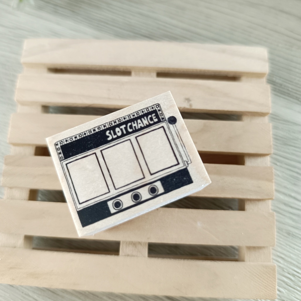 がまぞく工房Rei．老虎拉霸機 4x3cm日本原創印章