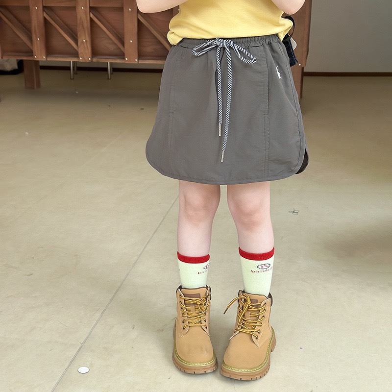 工裝抽繩短裙
