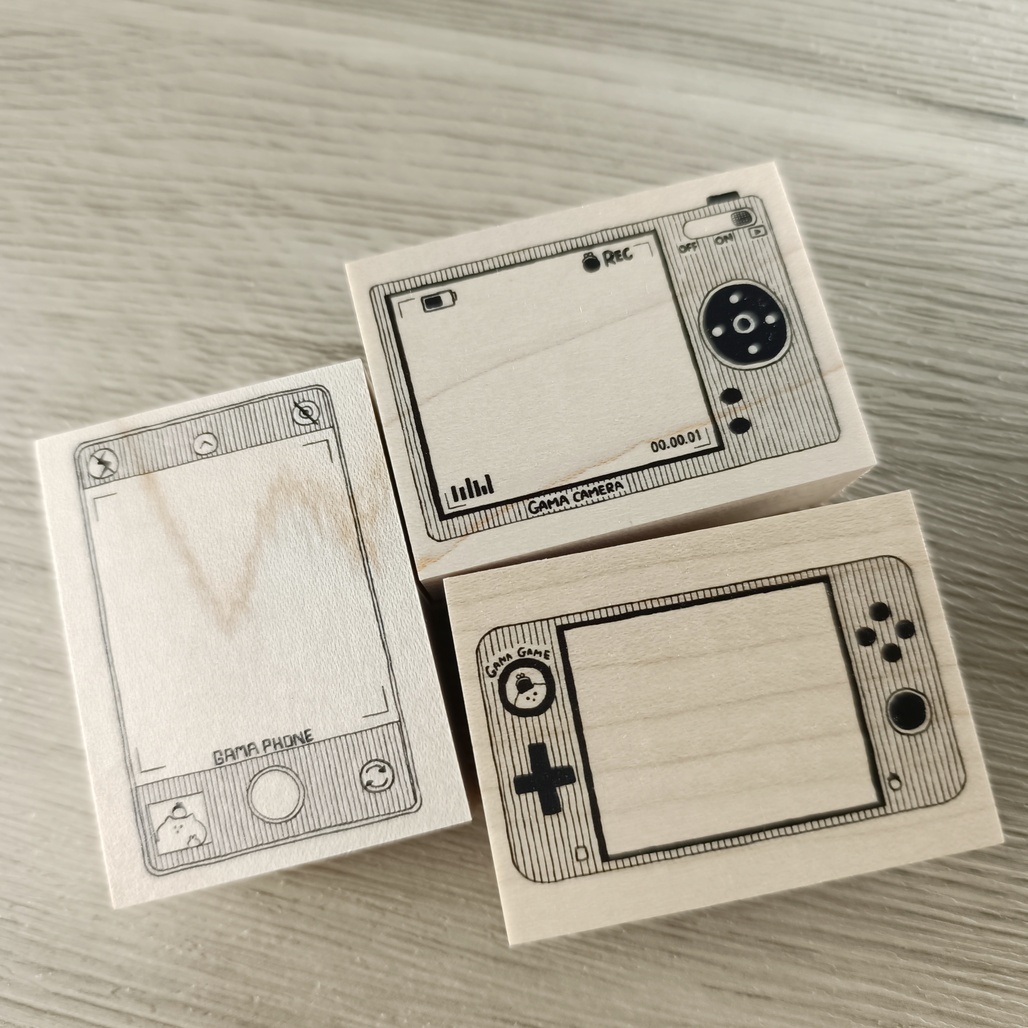 がまぞく工房Rei．Iphone/相機/遊戲機 4x5.5cm日本原創印章