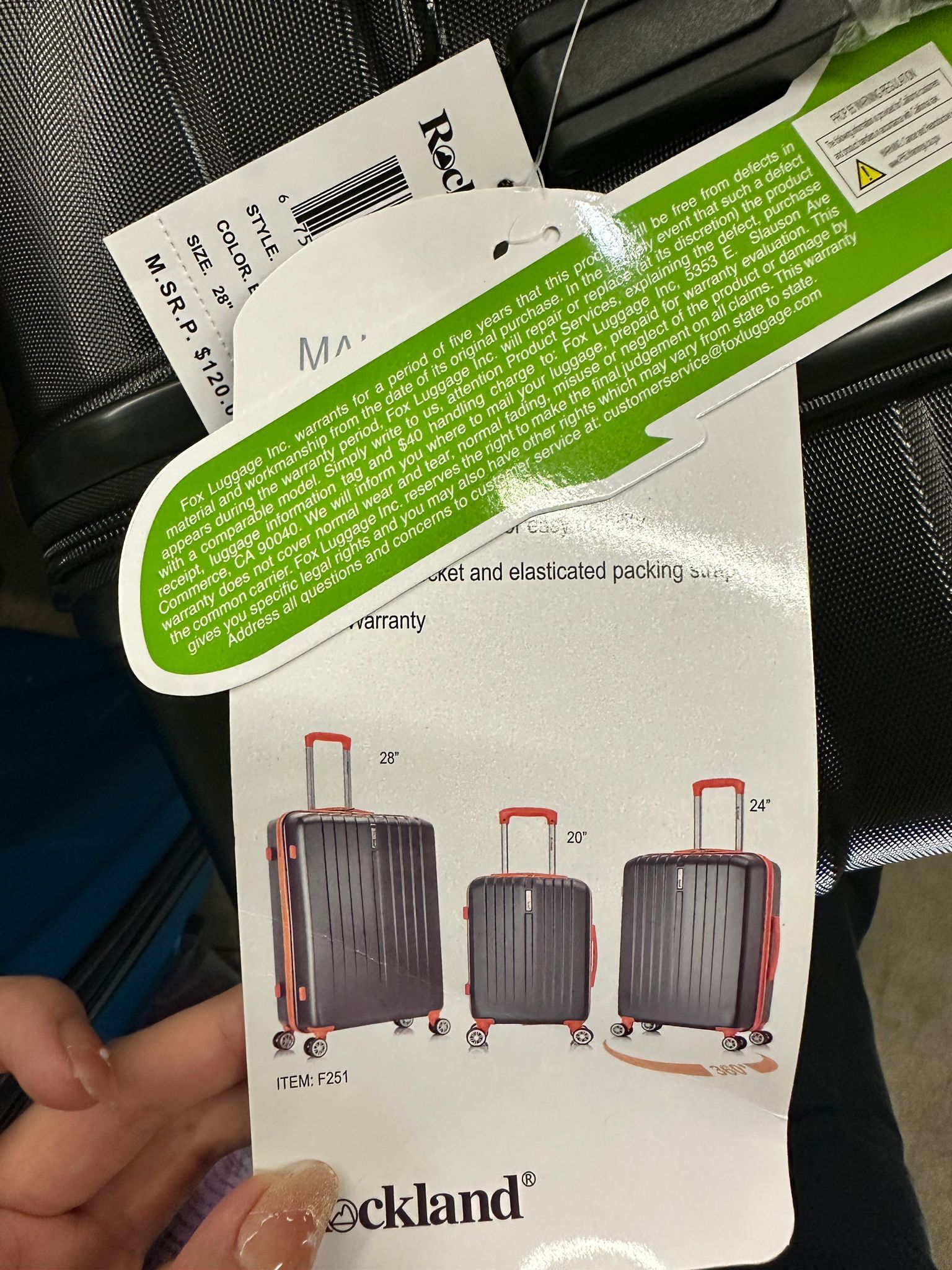 【現貨】Rockland Malibu Hardside Spinner G081307 行李箱3個裝20+24+28吋