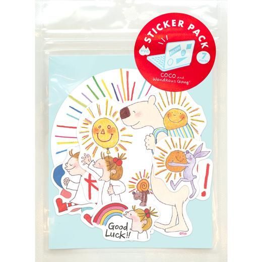 COCO醬＿彩虹 7入防水貼紙包 ｜日本Greeting Life