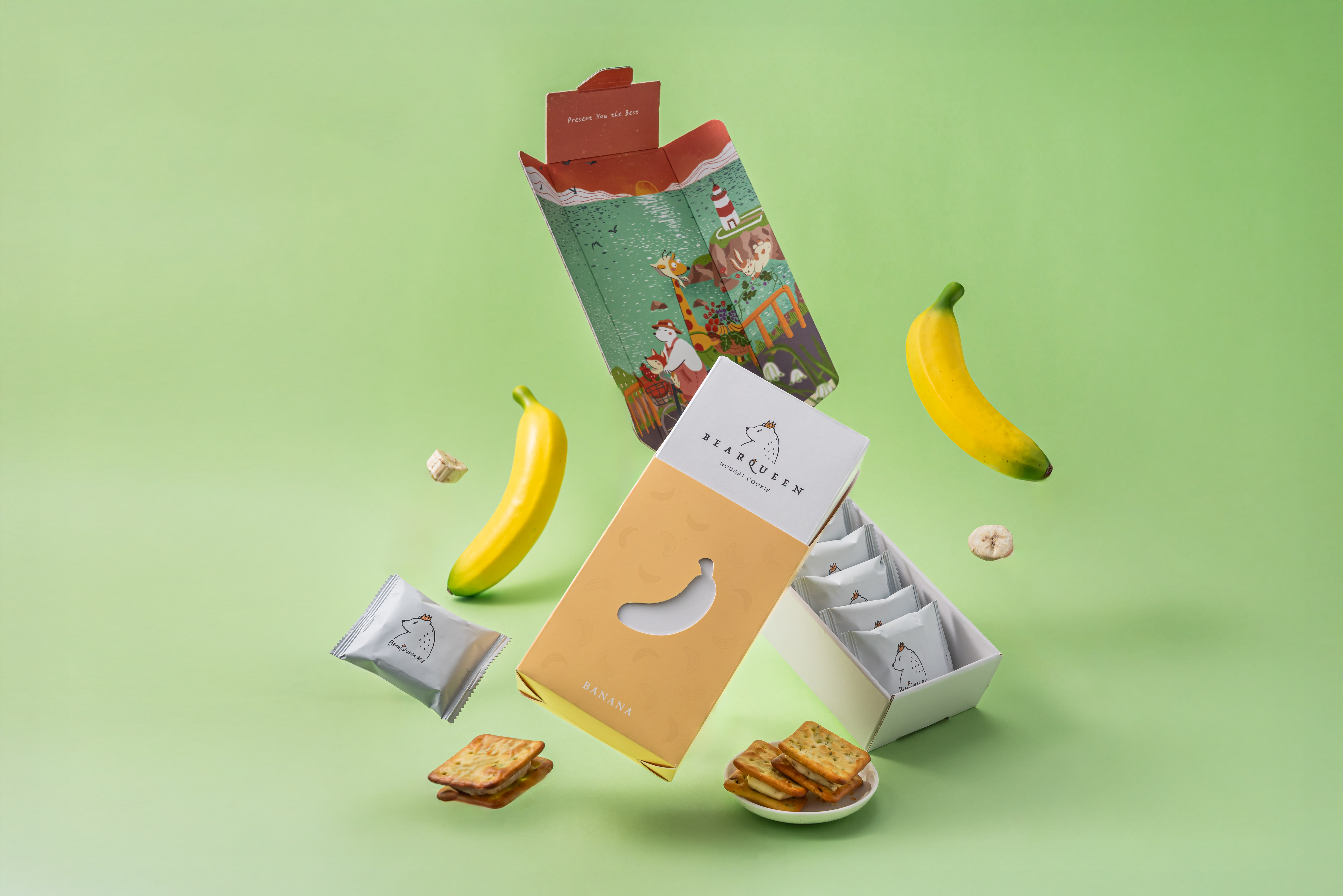 香蕉牛軋蘇打餅 |8pcs