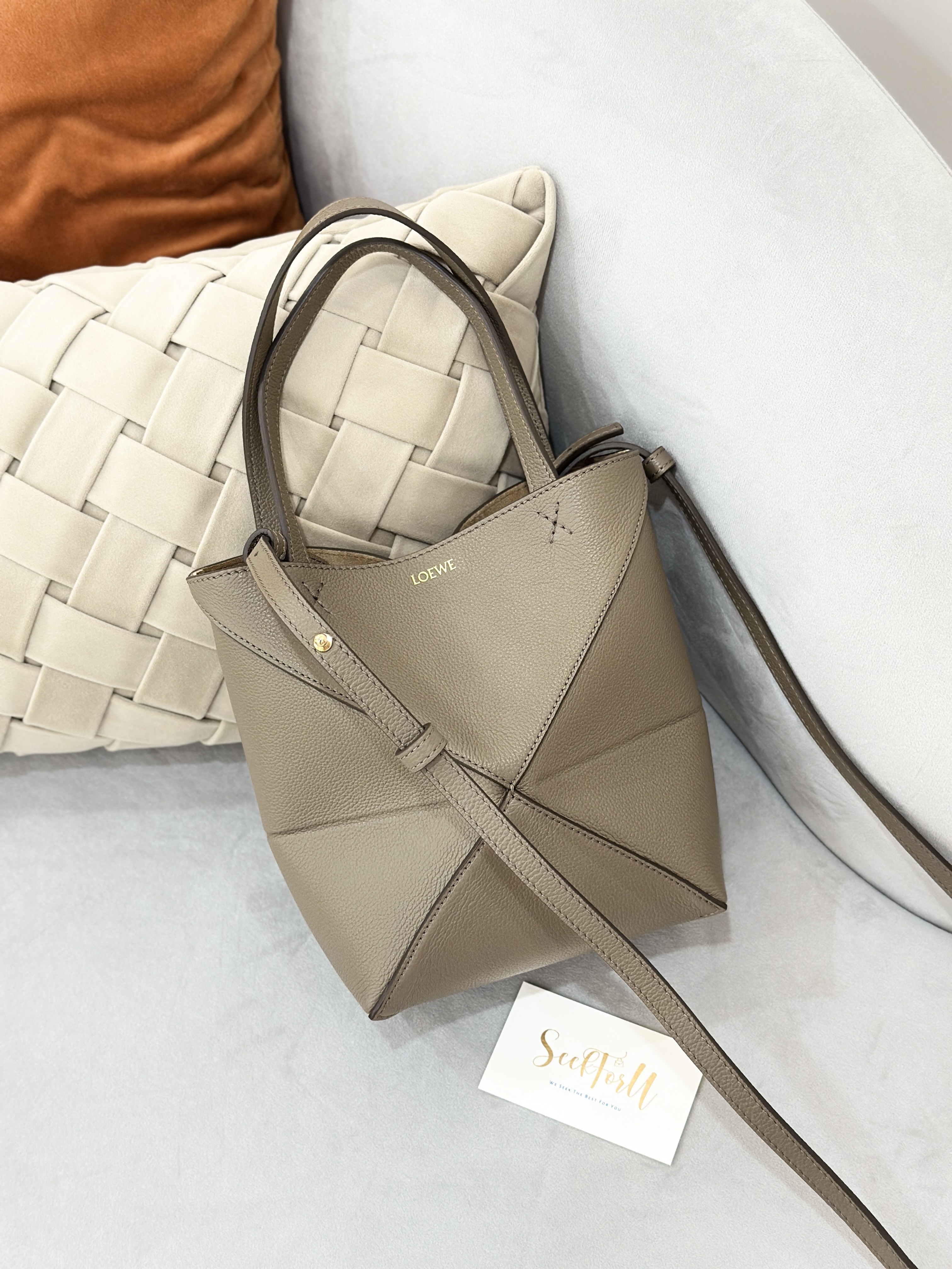 LOEWE Mini Puzzle Fold Tote