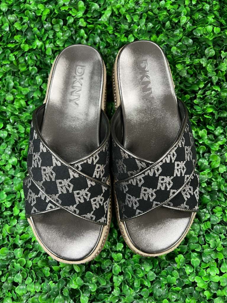 【現貨】DKNY G081352 女裝LOGO厚底拖鞋