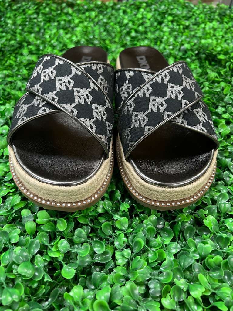 【現貨】DKNY G081352 女裝LOGO厚底拖鞋