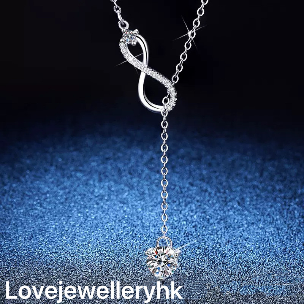 莫桑鑽無限愛頸鍊    N1C004