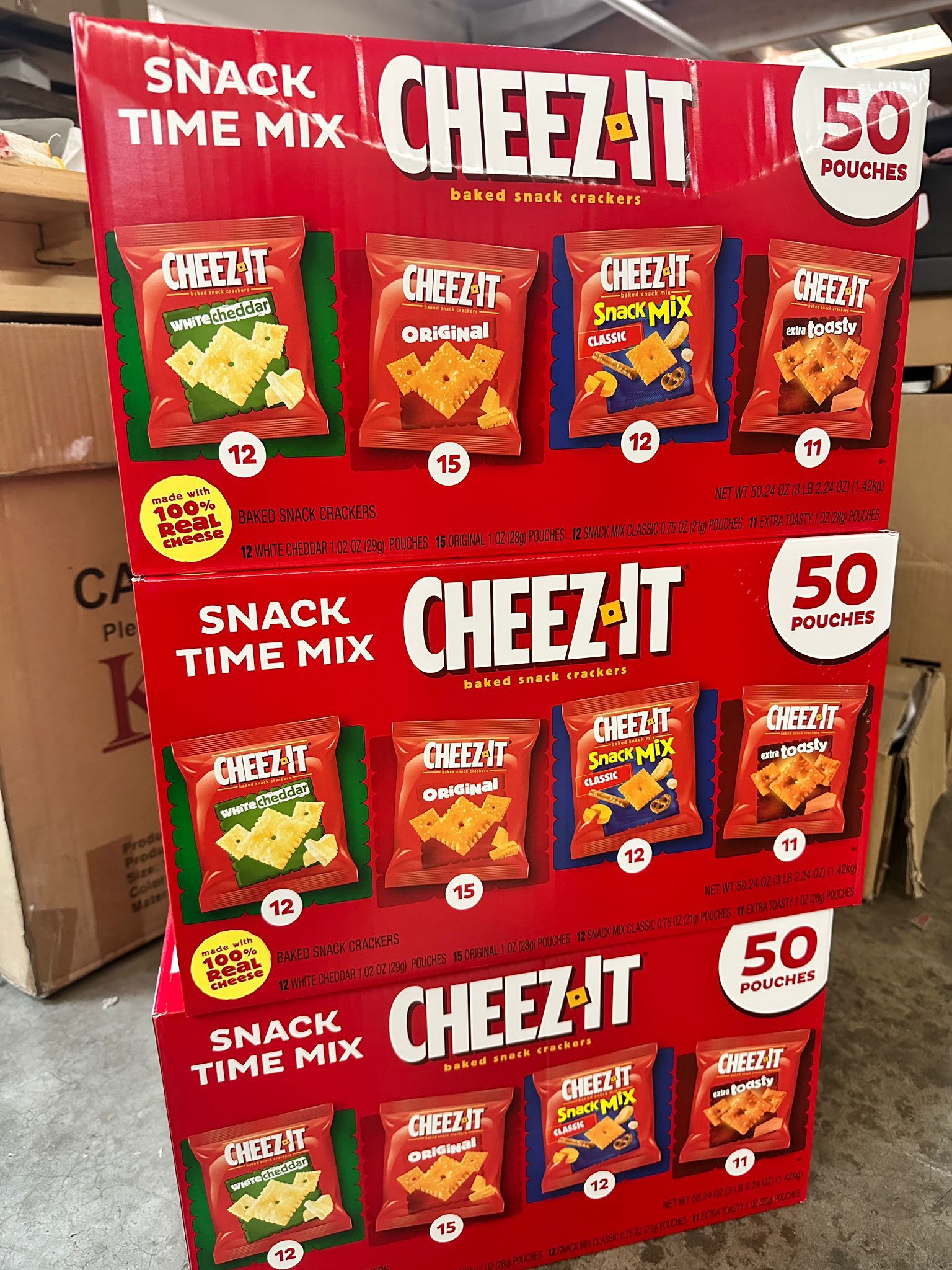 【預購】Cheez-It Snack G081319 薄脆雜錦裝(50包)