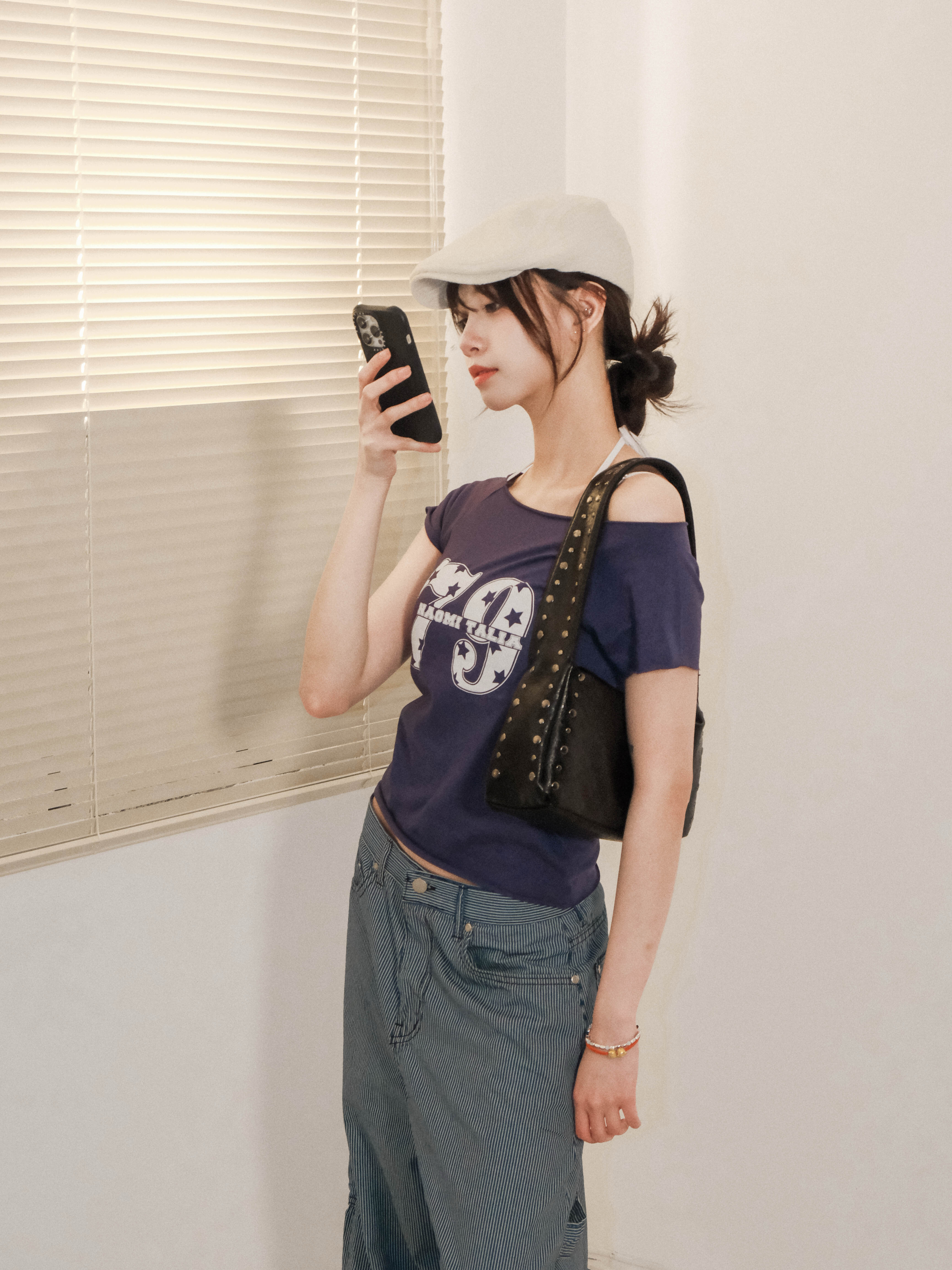 Wrinkle Flat Cap (NYU NYU)