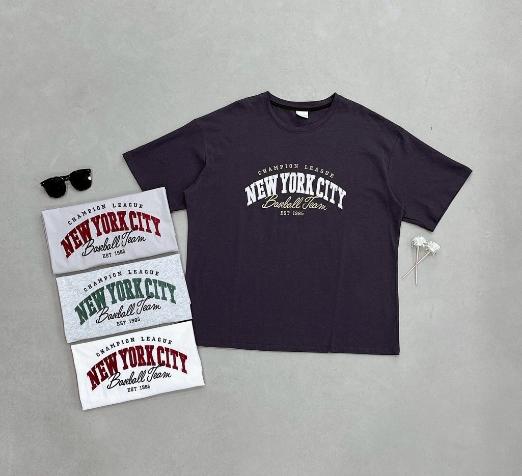 配色NEW YORK CITY大版上衣