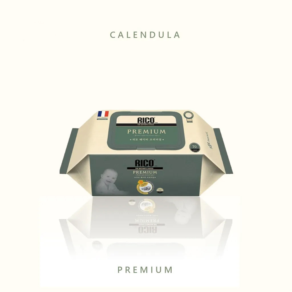 韓國 RICO baby 金盞花有機天然超厚濕紙巾-Premium系列 70抽