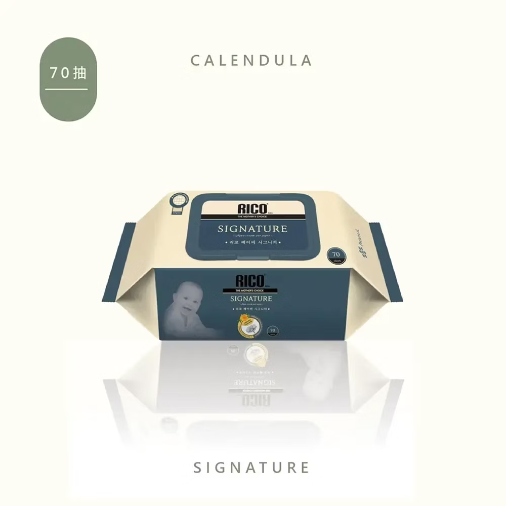 韓國 RICO baby 金盞花有機天然特厚款濕紙巾-Signature系列 70抽