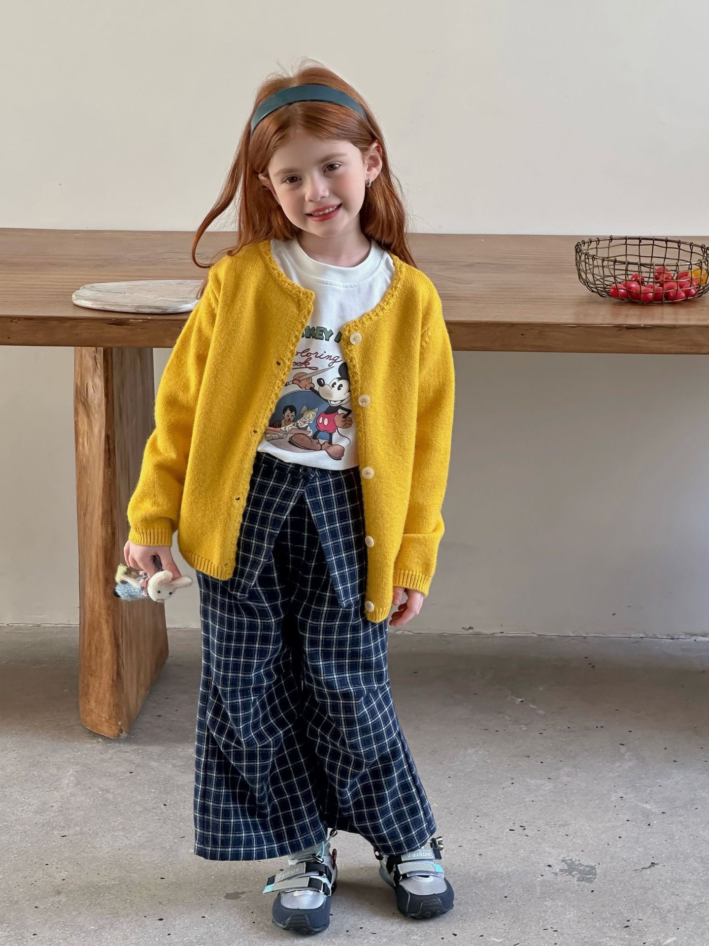 飽和色花邊針織外套