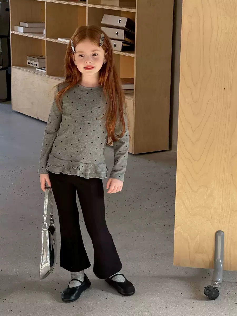 必收軟糯波點上衣