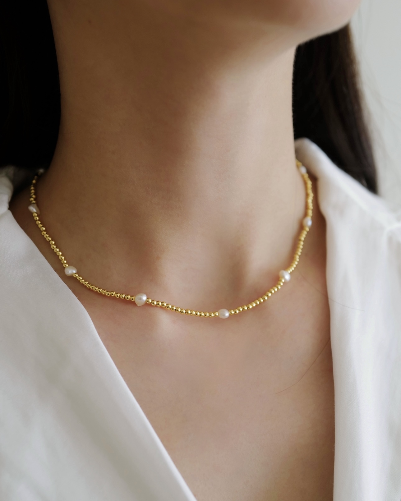 BIZU Pearls Necklace｜變形珍珠項鏈