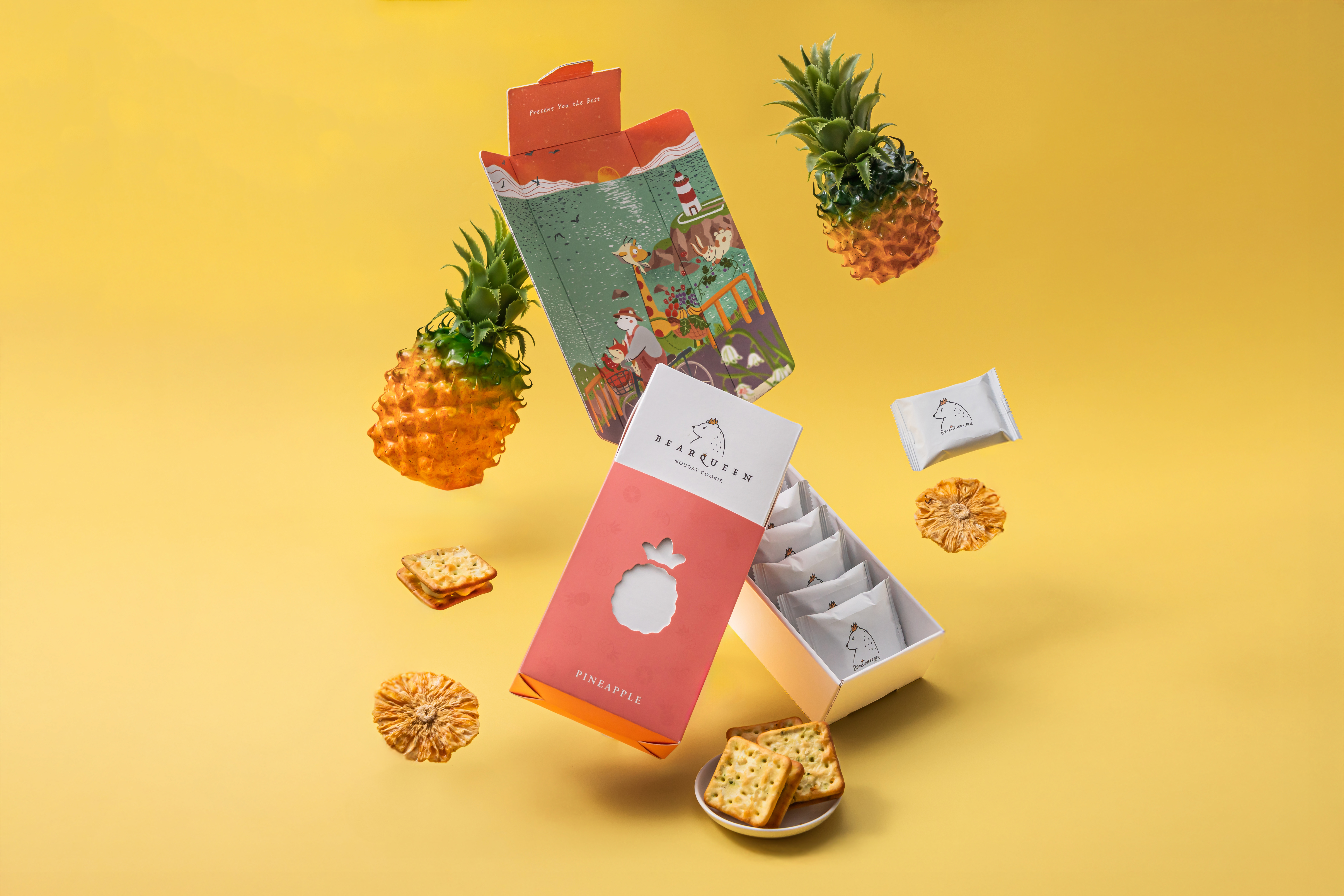 鳳梨牛軋蘇打餅 |8pcs