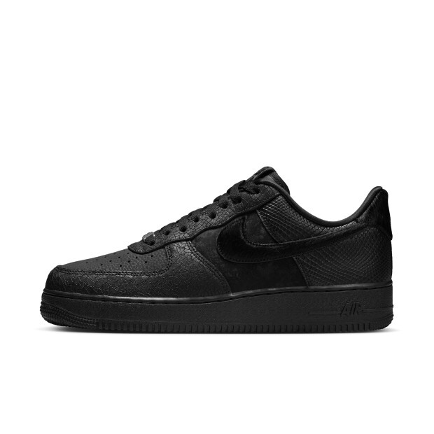 Nike Air Force 1 Low '07 LX Triple Black 黑蛇麟 HQ1977-001