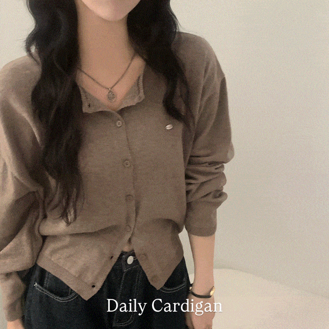 早秋預訂｜Pendant 基本款針織開襟衫 - 6色