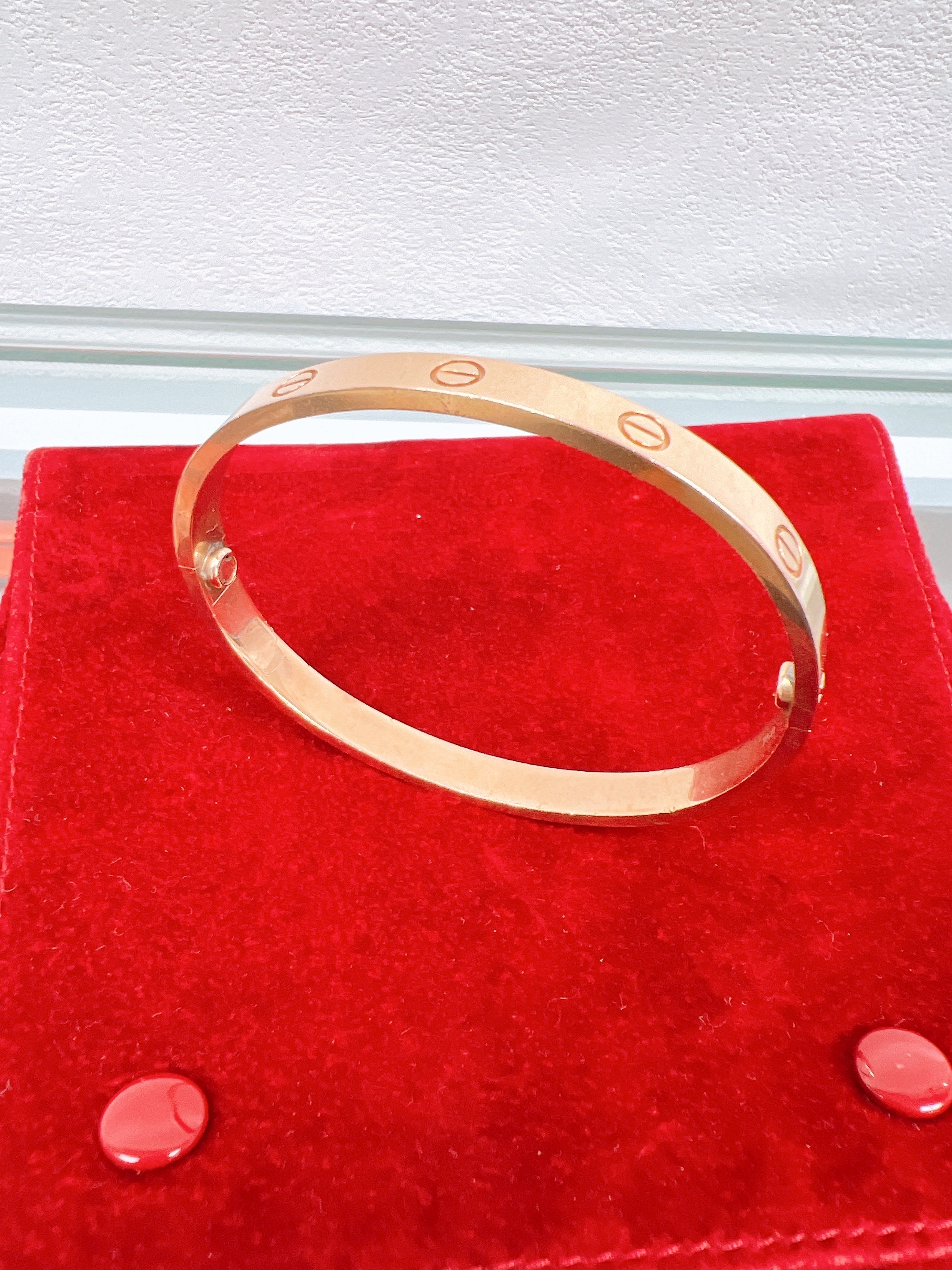 Cartier love bracelet (rose gold) classic model size 18
