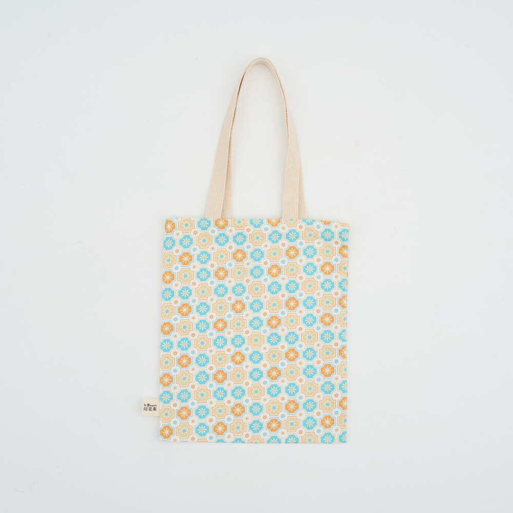 Book Tote Bag/Old Ceramic Tile No.2/Glass Marbles