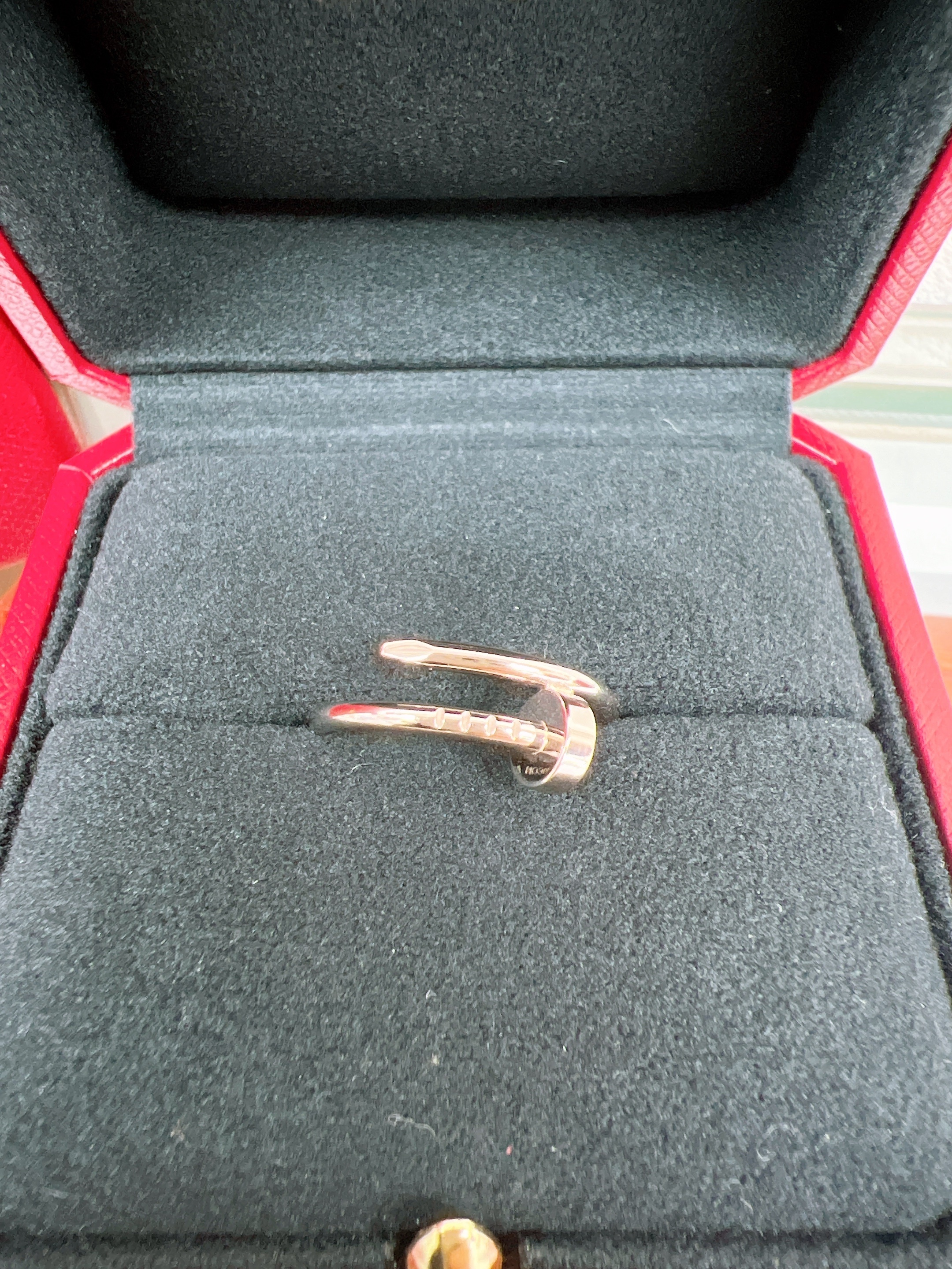 *Unused* (size 51) Cartier juste en clou ring (white gold)