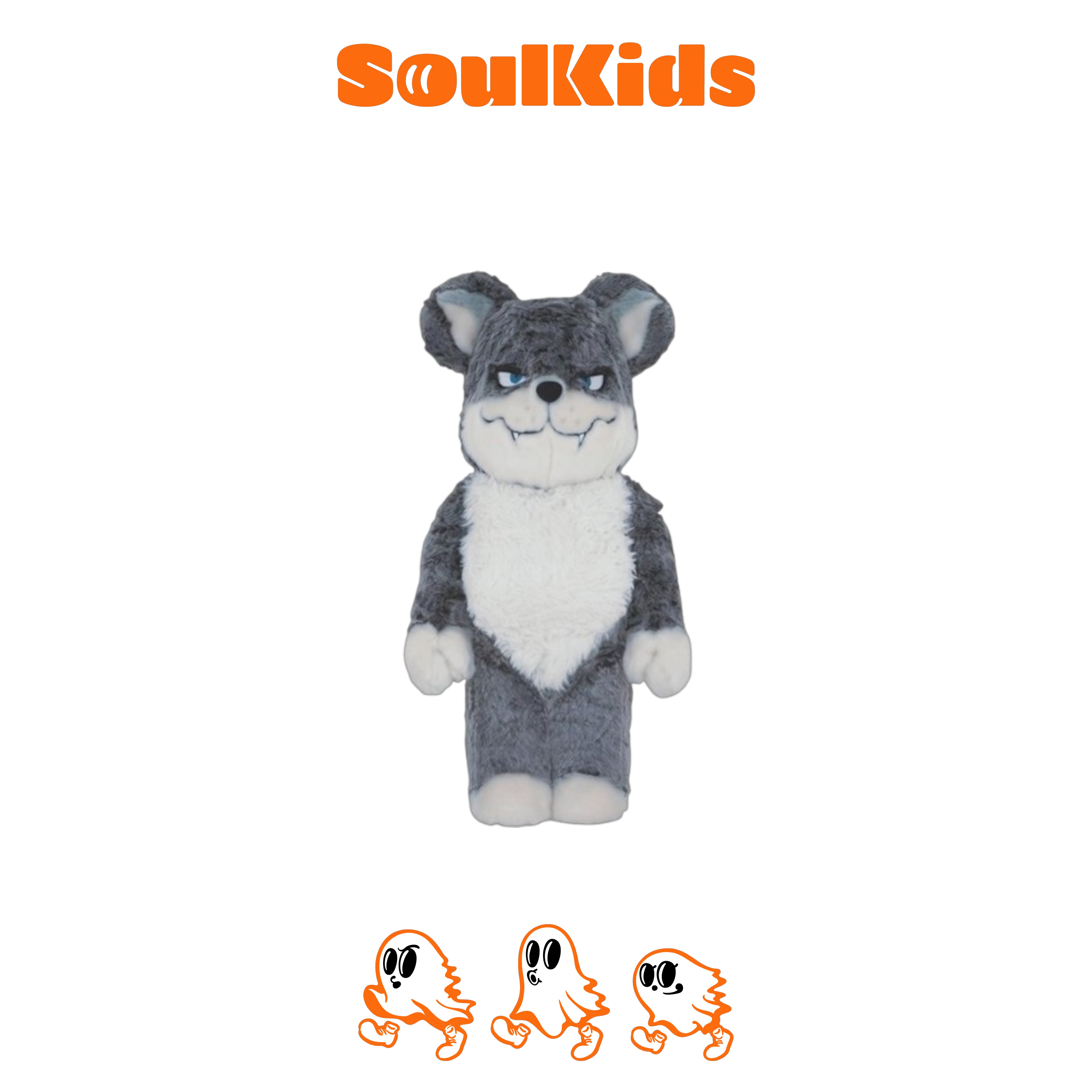 MEDICOM TOY BE@RBRICK x Fragment Design 藤原浩兔狼400%