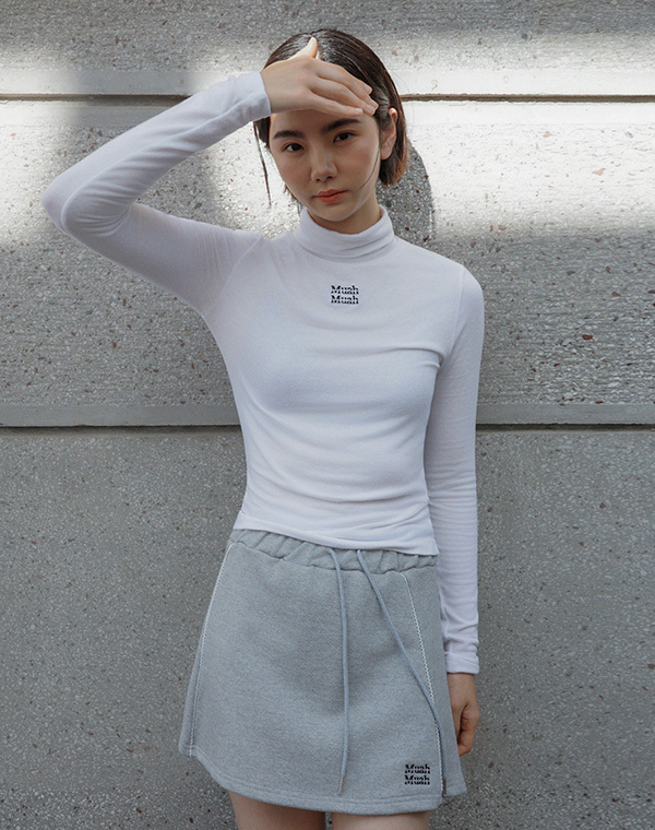 預訂｜MUAHMUAH WOOL STITCH MOCKNECK T-SHIRT
