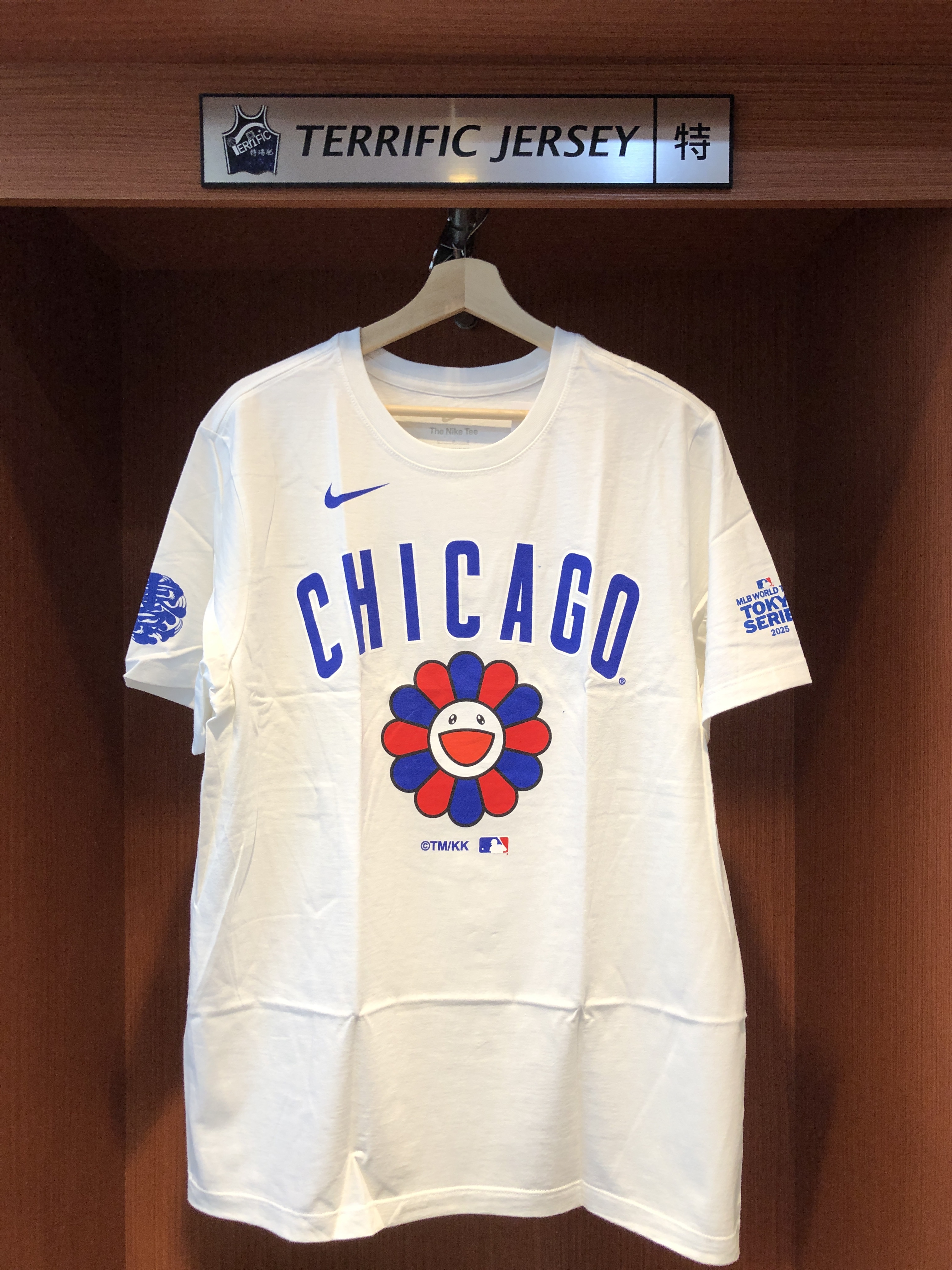 MLB短袖 Takashi Murakami X Chicago Cubs 村上隆 X 芝加哥小熊 白 聯名款 東京賽 開幕戰 Nike Tee 全新