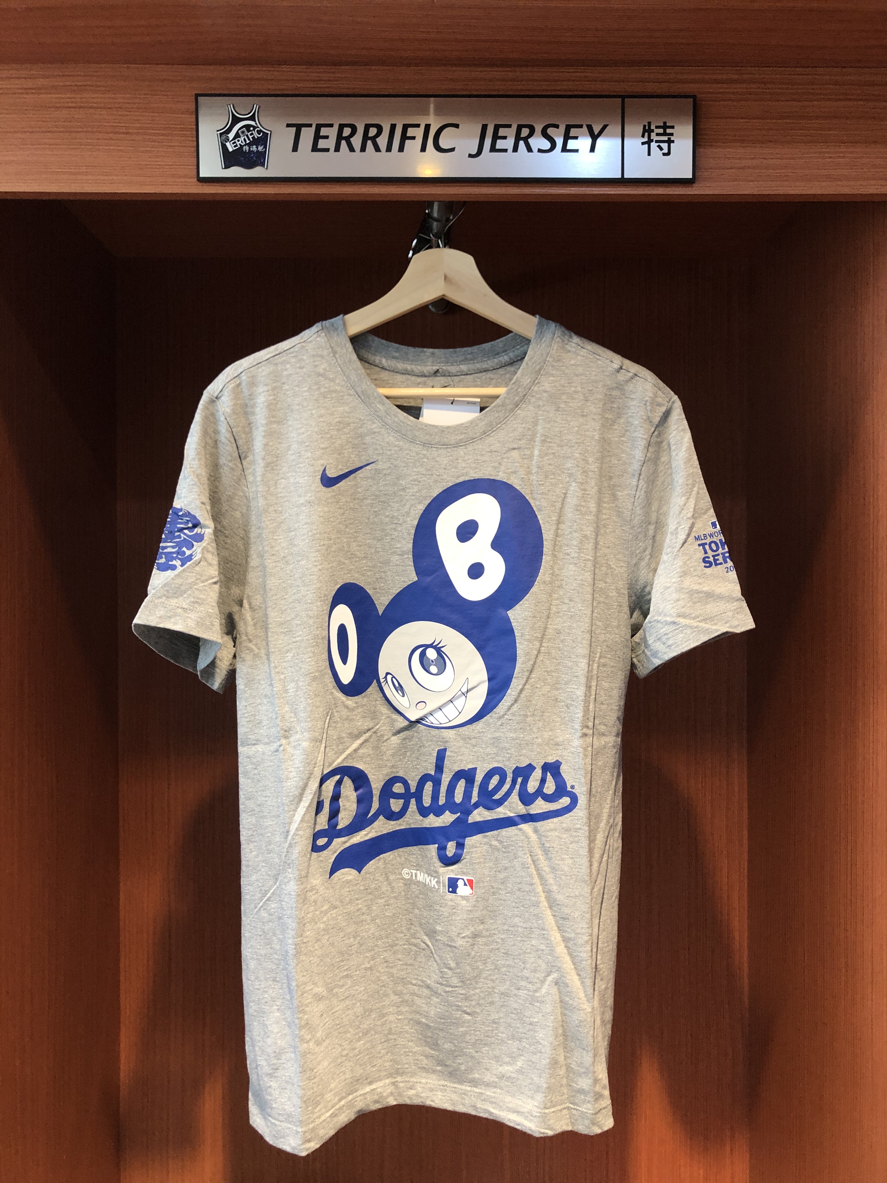 MLB短袖 Takashi Murakami X Chicago Cubs 村上隆 X 芝加哥小熊 灰 聯名款 東京賽 開幕戰 Nike Tee 全新