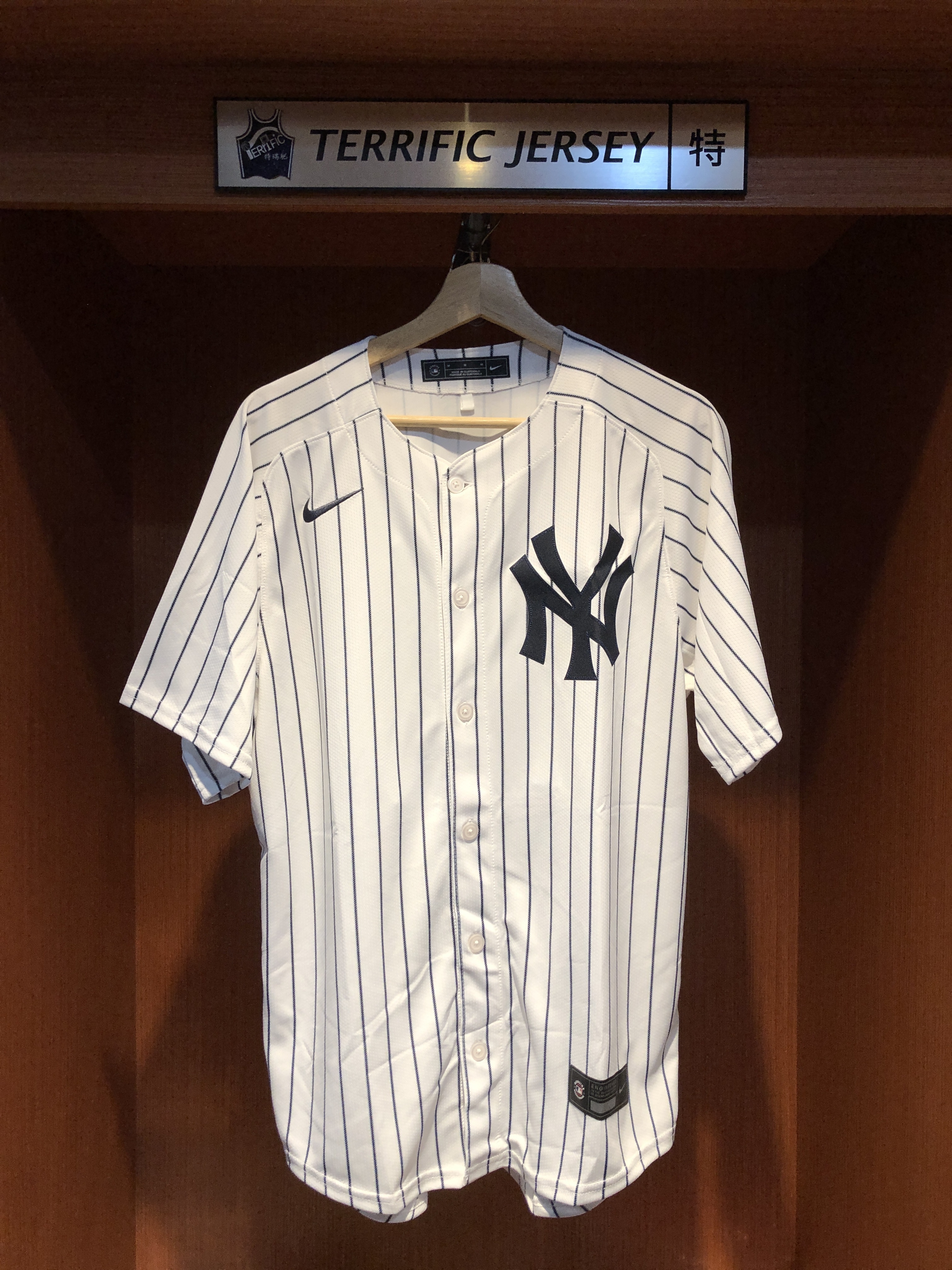 MLB球衣 Winter #01 aespa 紐約洋基白條紋 Nike Limited Player Name Jersey 球迷版 熱轉印 全新