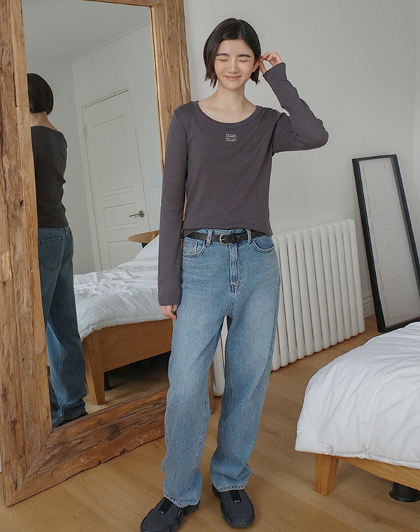 預訂｜MUAHMUAH STITCH LOGO ROUND LONG SLEEVE