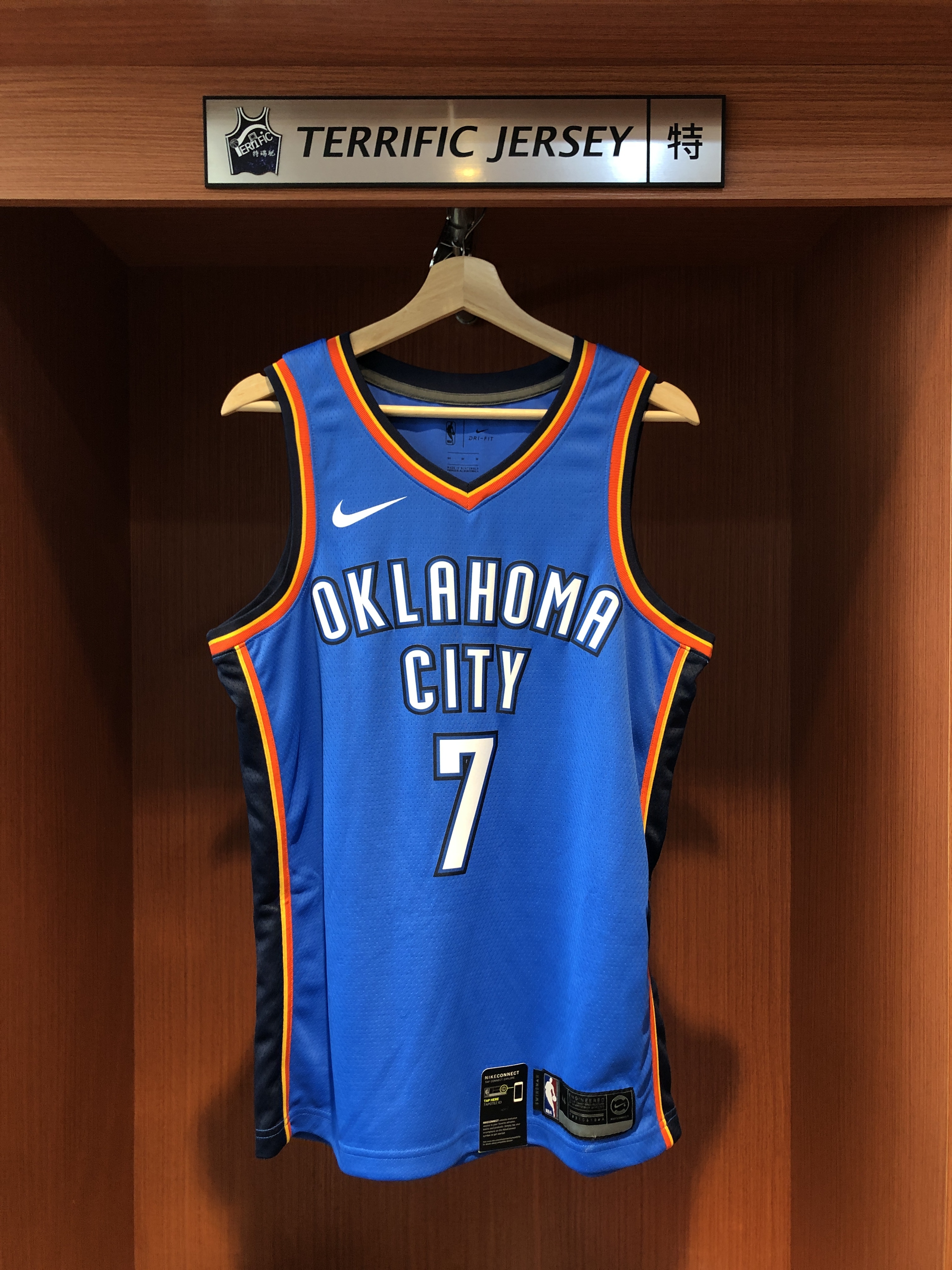 NBA球衣 Carmelo Anthony 奧克拉荷馬雷霆藍 Icon Nike Swingman 球迷版 熱轉印 全新