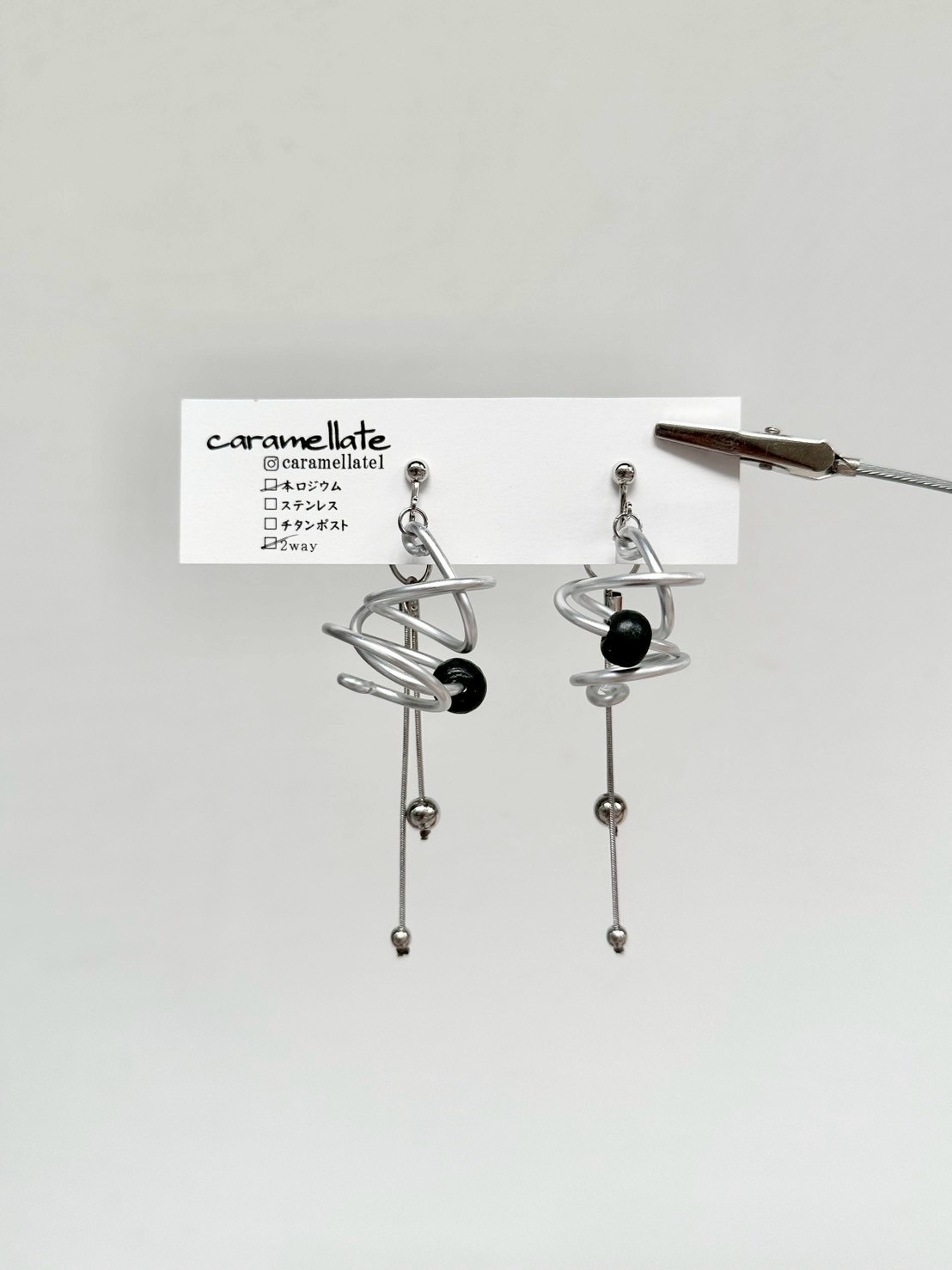 [caramellate] 兩用 | 電線耳環 | 耳夾 | NO.91