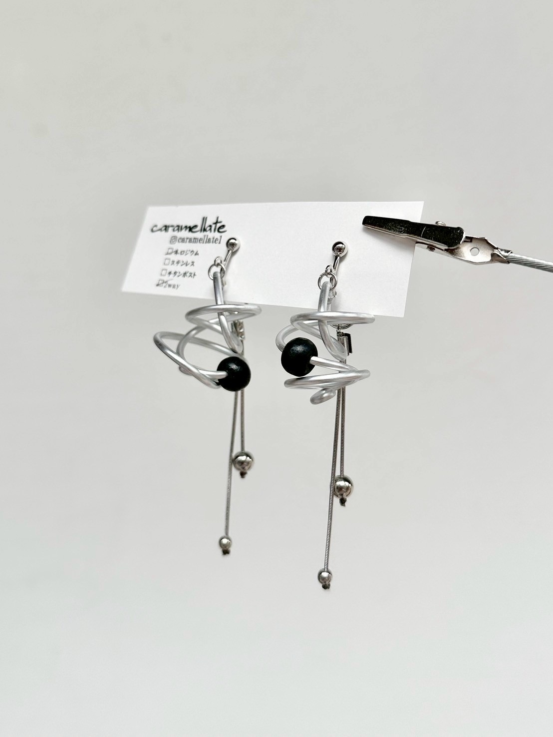 [caramellate] 兩用 | 電線耳環 | 耳夾 | NO.91