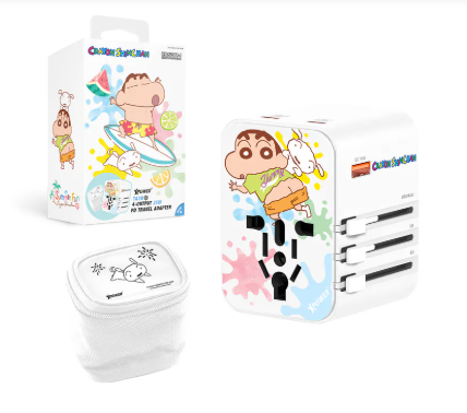 （2026新年限時優惠）XPower x 蠟筆小新 TA3B 25W 4輸出PD3.0/PPS旅行充電器 (白色)