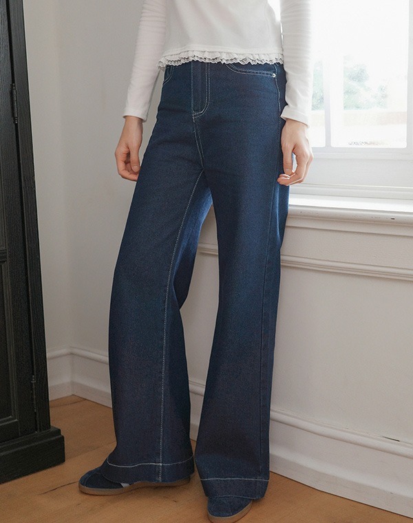 預訂｜MUAHMUAH WIDE RAW DENIM PANTS