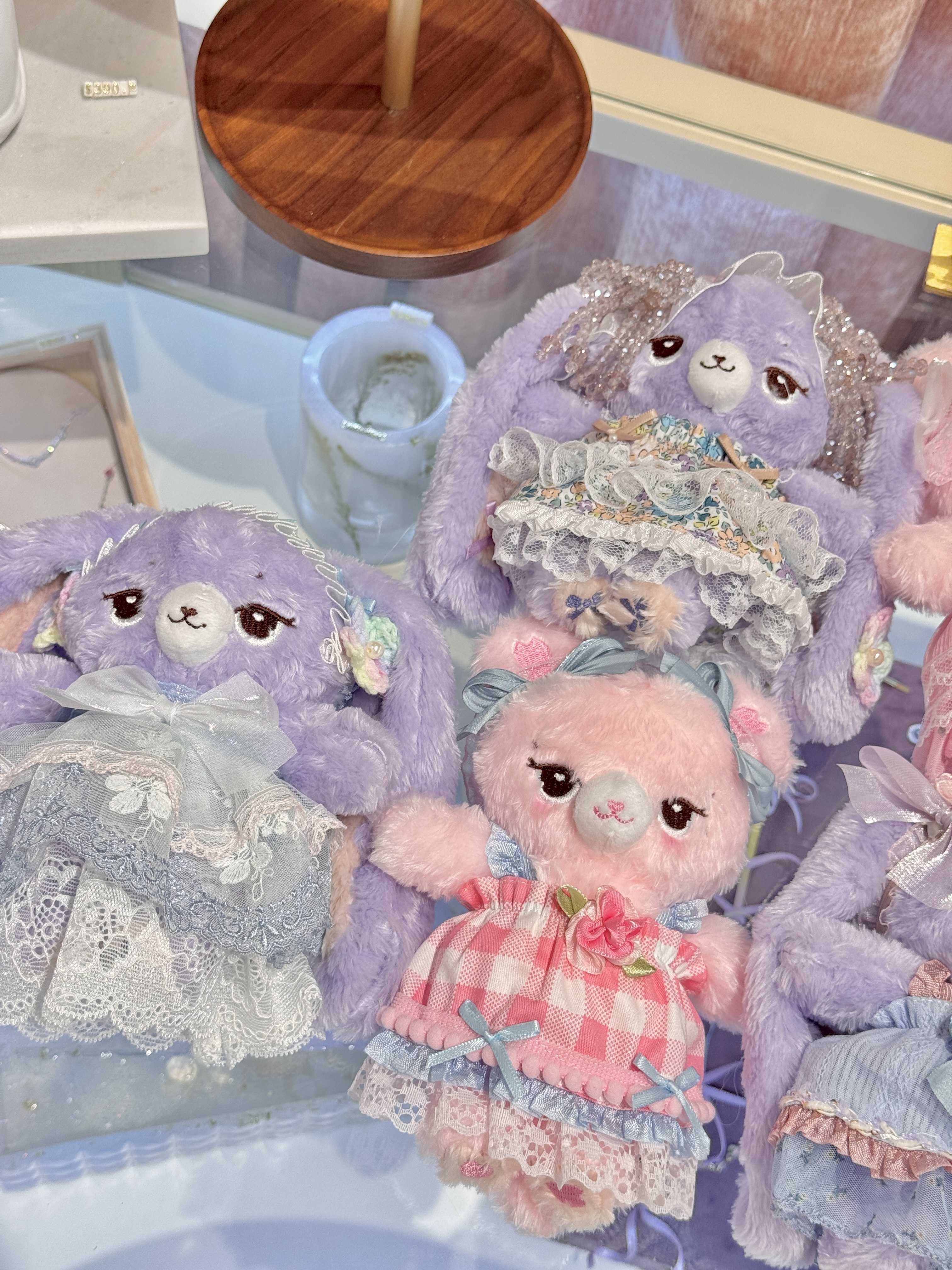 Mini Pink Checkered Dress With Headband