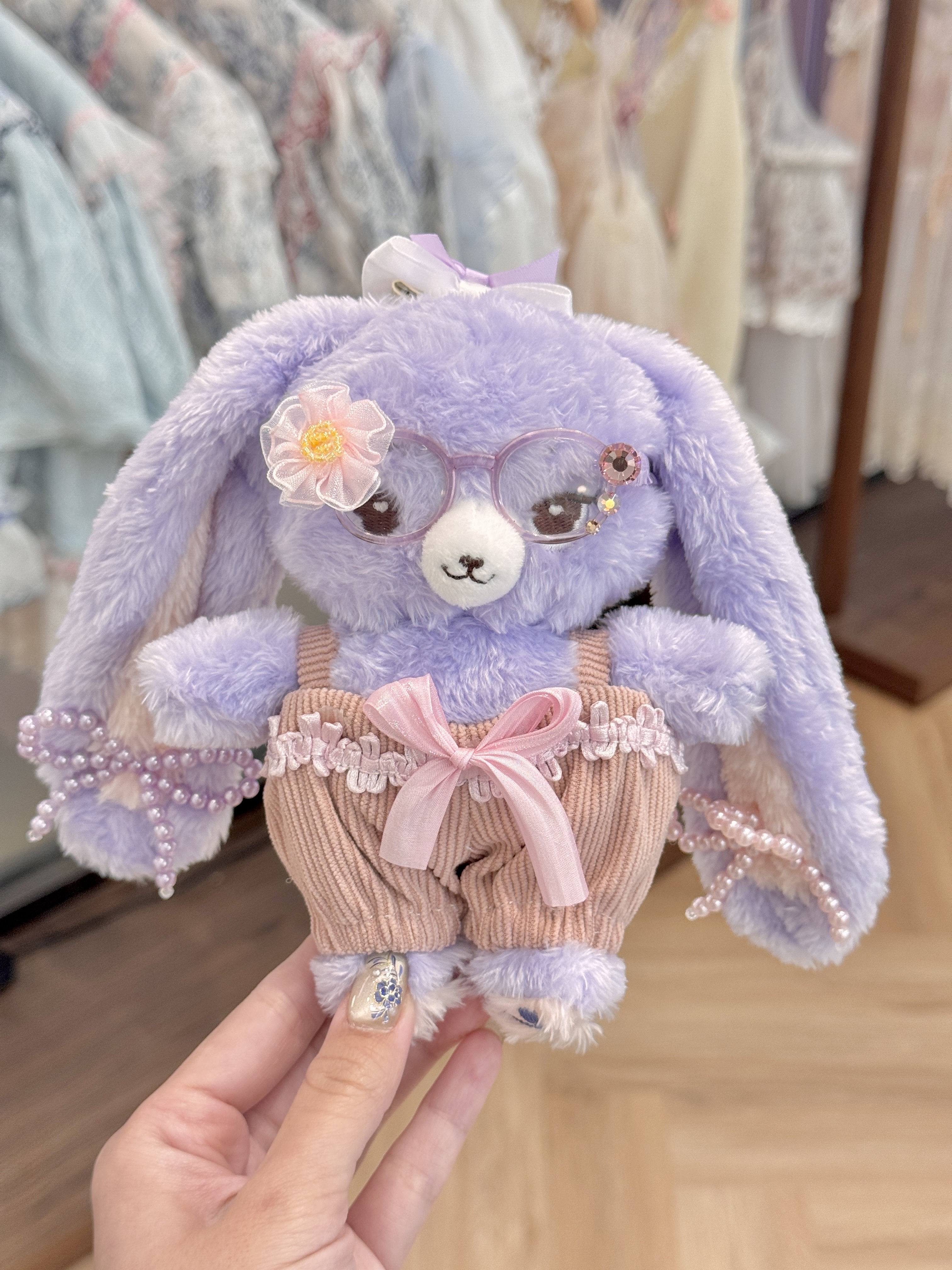 Mini Jumper Pants With Floral Eyeglass