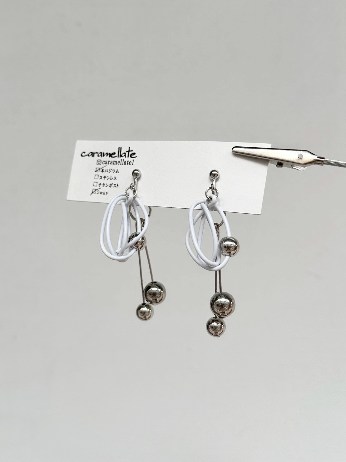 [caramellate] 兩用 | 電線耳環 | 耳夾 | NO.94