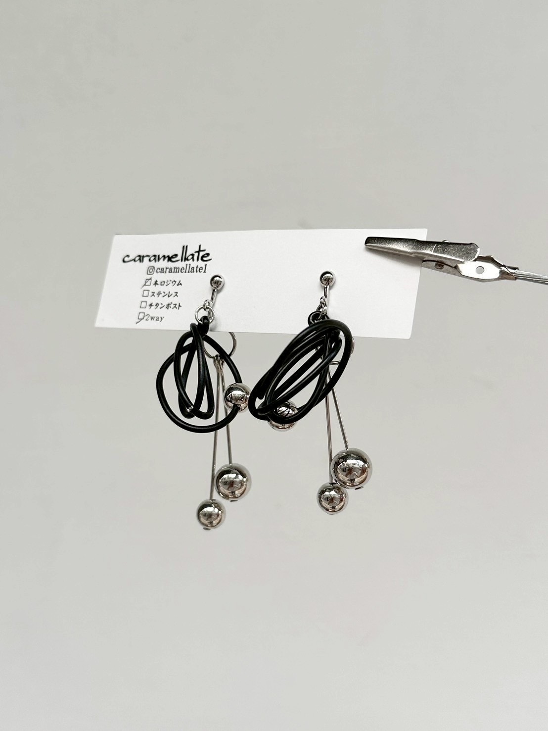 [caramellate] 兩用 | 電線耳環 | 耳夾 | NO.95