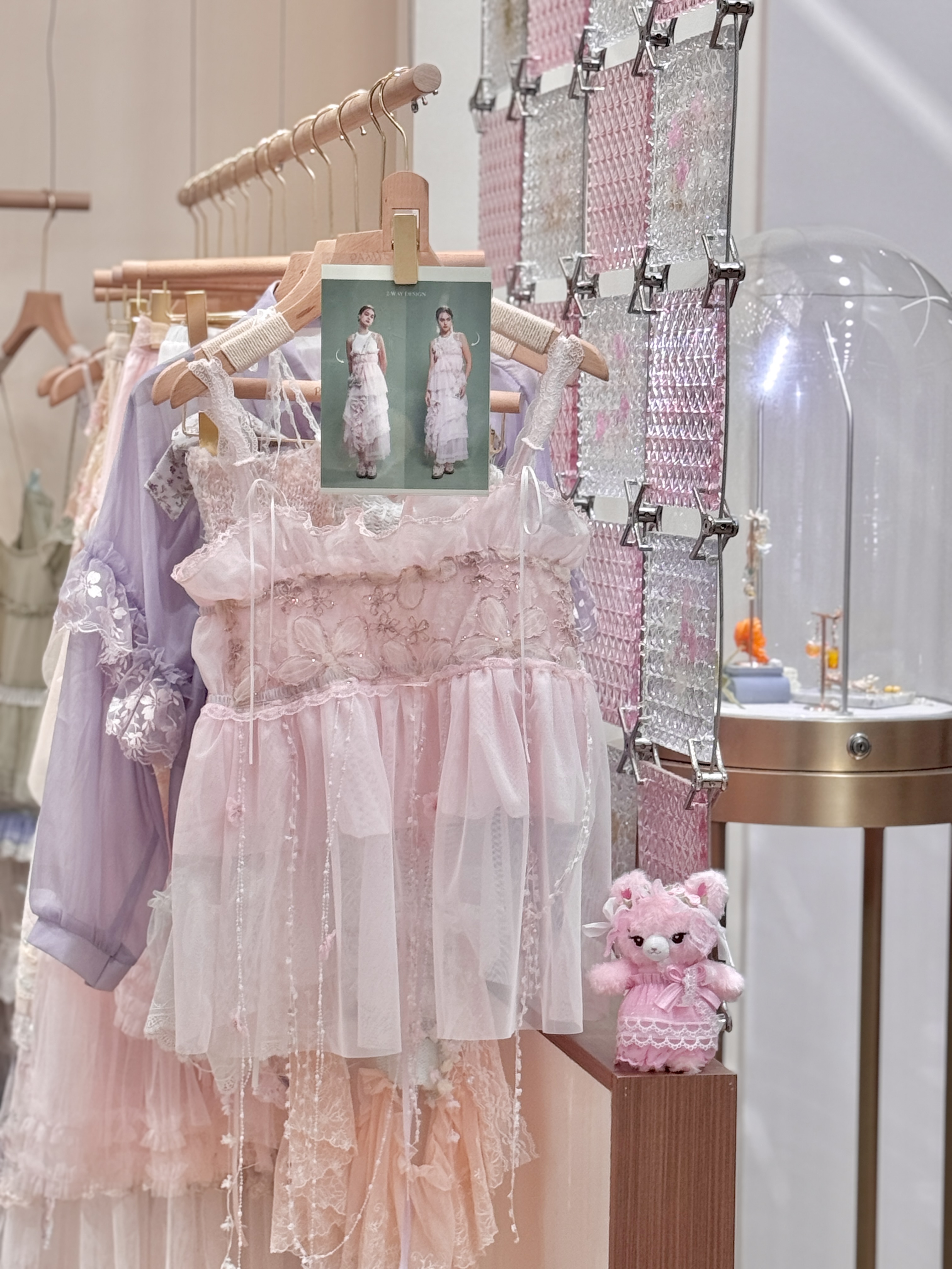 Mini Lady Pink Dress With Headband