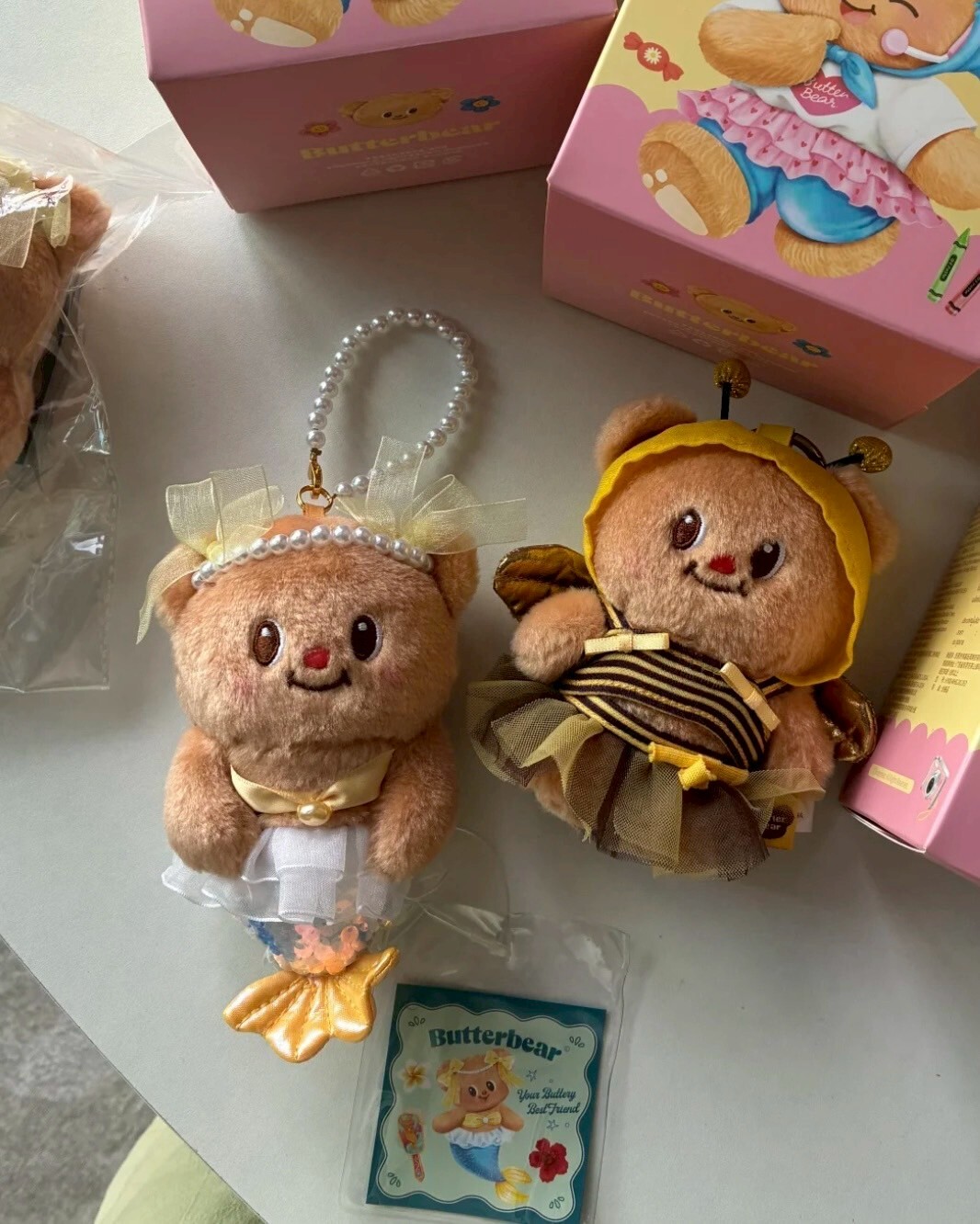 <泰國連線中>Butterbear 奶油小熊 盲盒/圍裙玩偶/美人魚小熊吊飾 娃娃