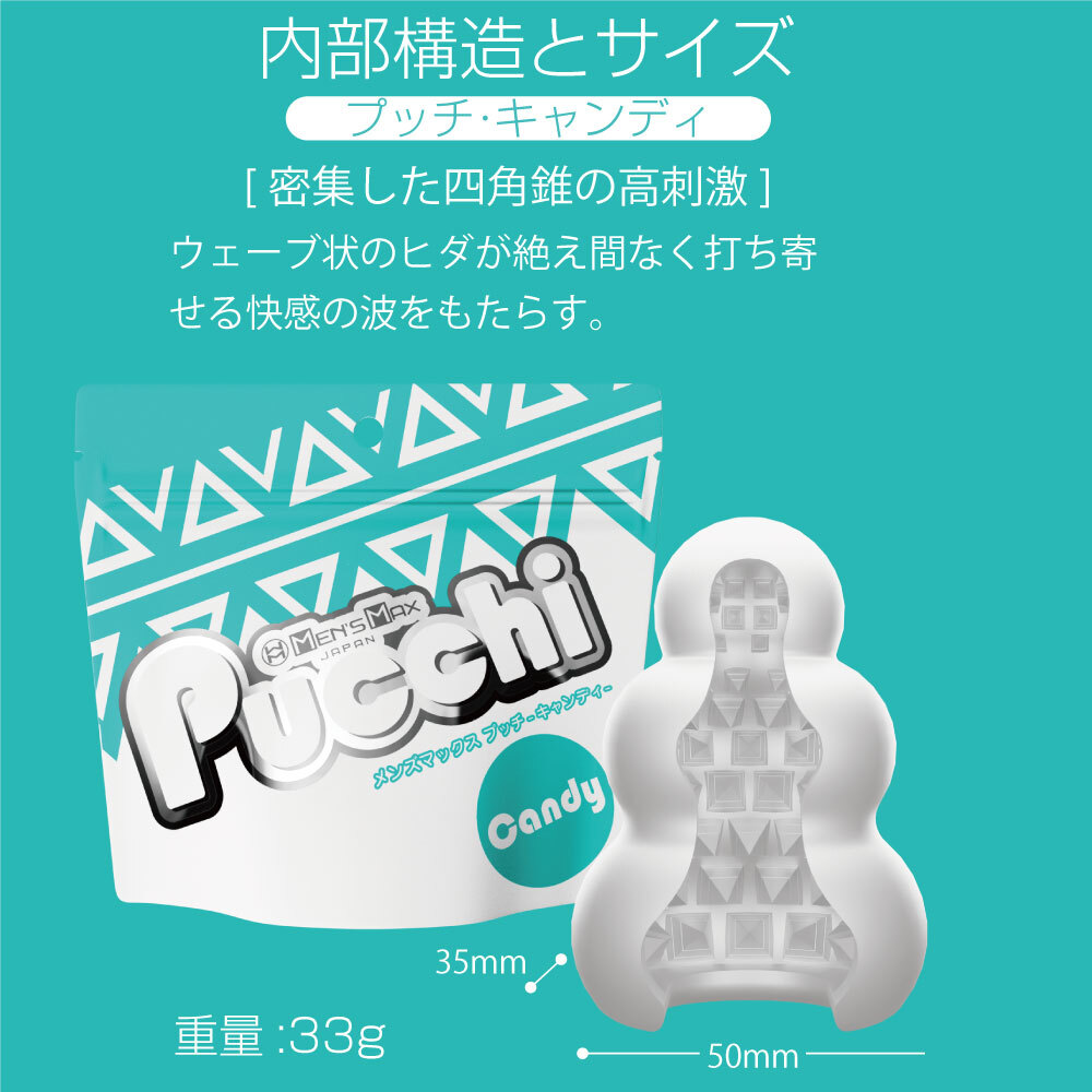 日本MENS MAX Pucchi 自慰飛機蛋 漸變菱格 CANDY