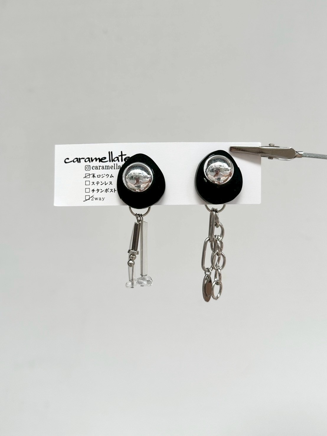 [caramellate] 兩用 | 壓克力耳環 | 耳夾 | NO.97